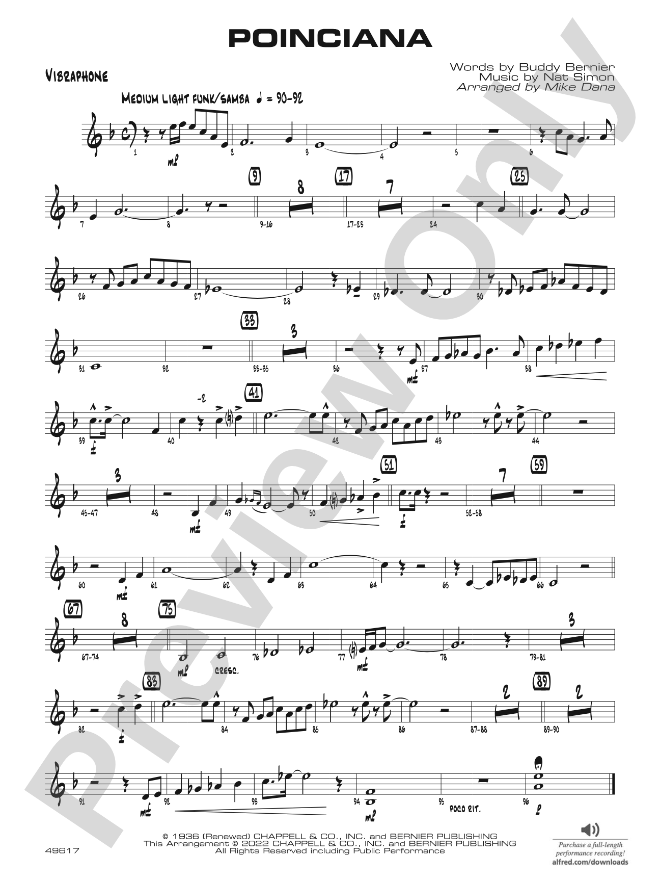 Poinciana: Vibraphone