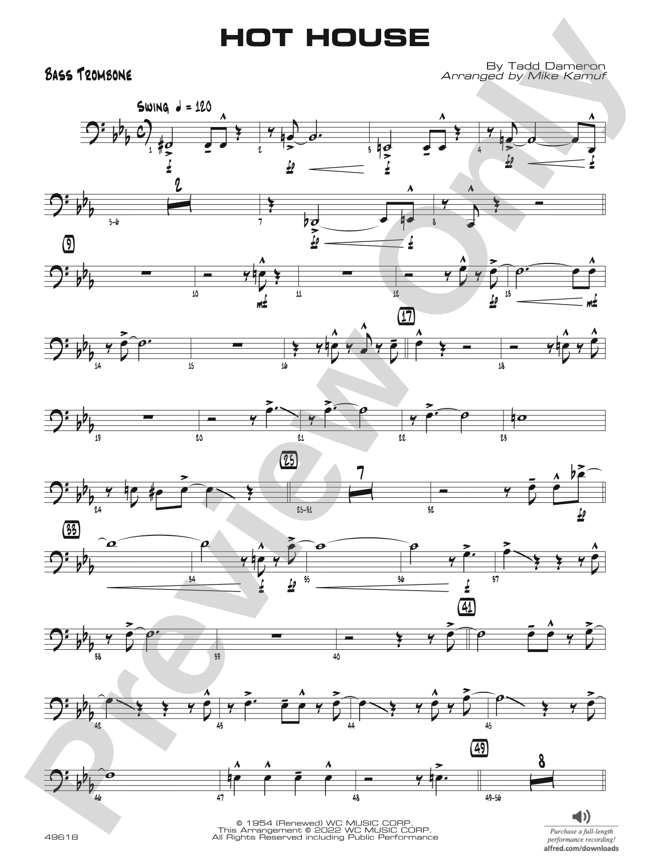 Hot House: Bass Trombone