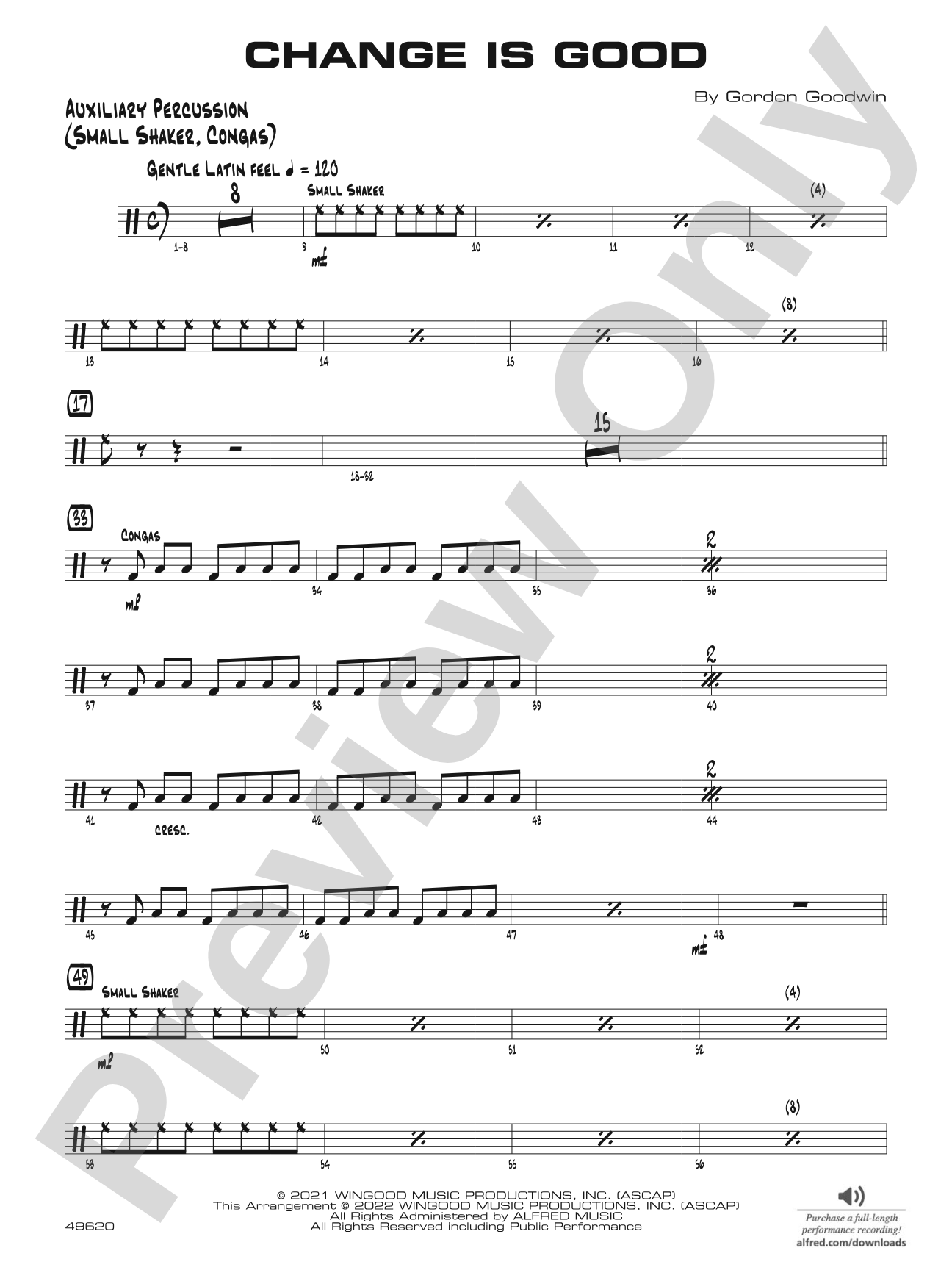 Change Is Good: Auxiliary Percussion