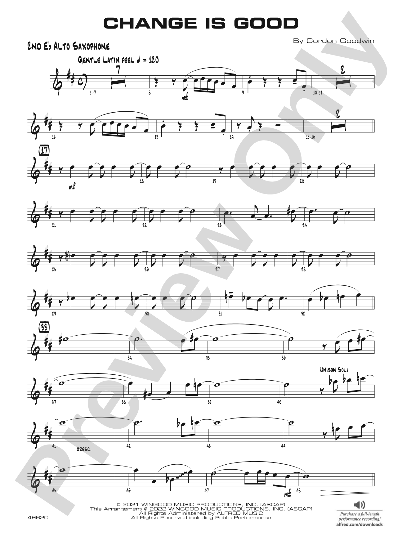 Change Is Good: 2nd E-flat Alto Saxophone
