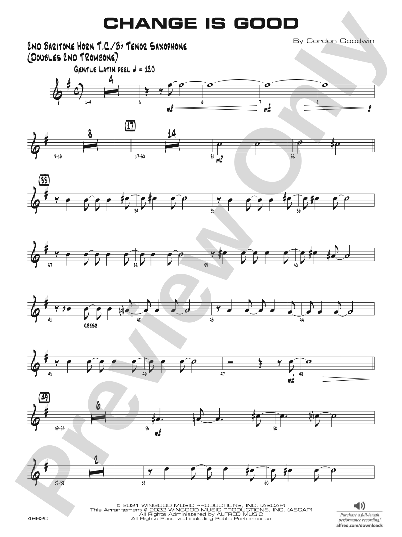 Change Is Good: 2nd Baritone T.C.