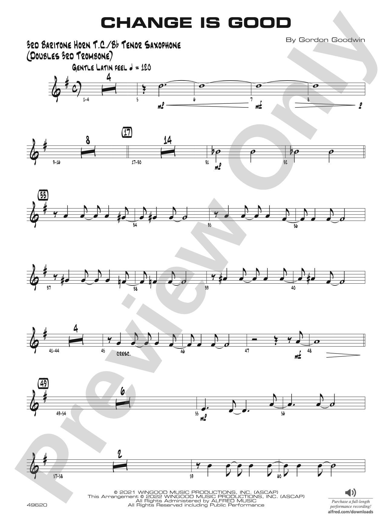 Change Is Good: 3rd Baritone T.C.