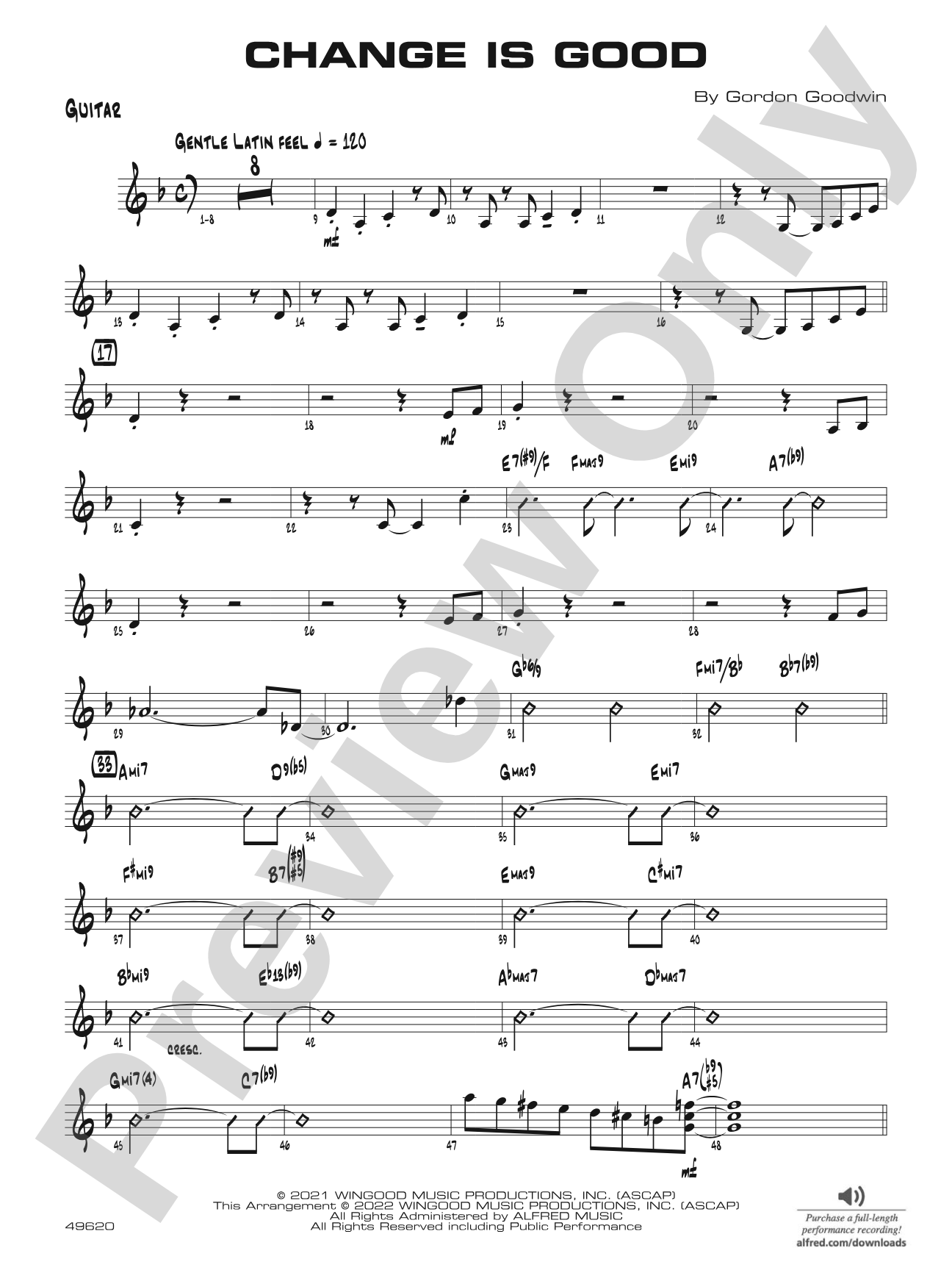 Change Is Good: Guitar