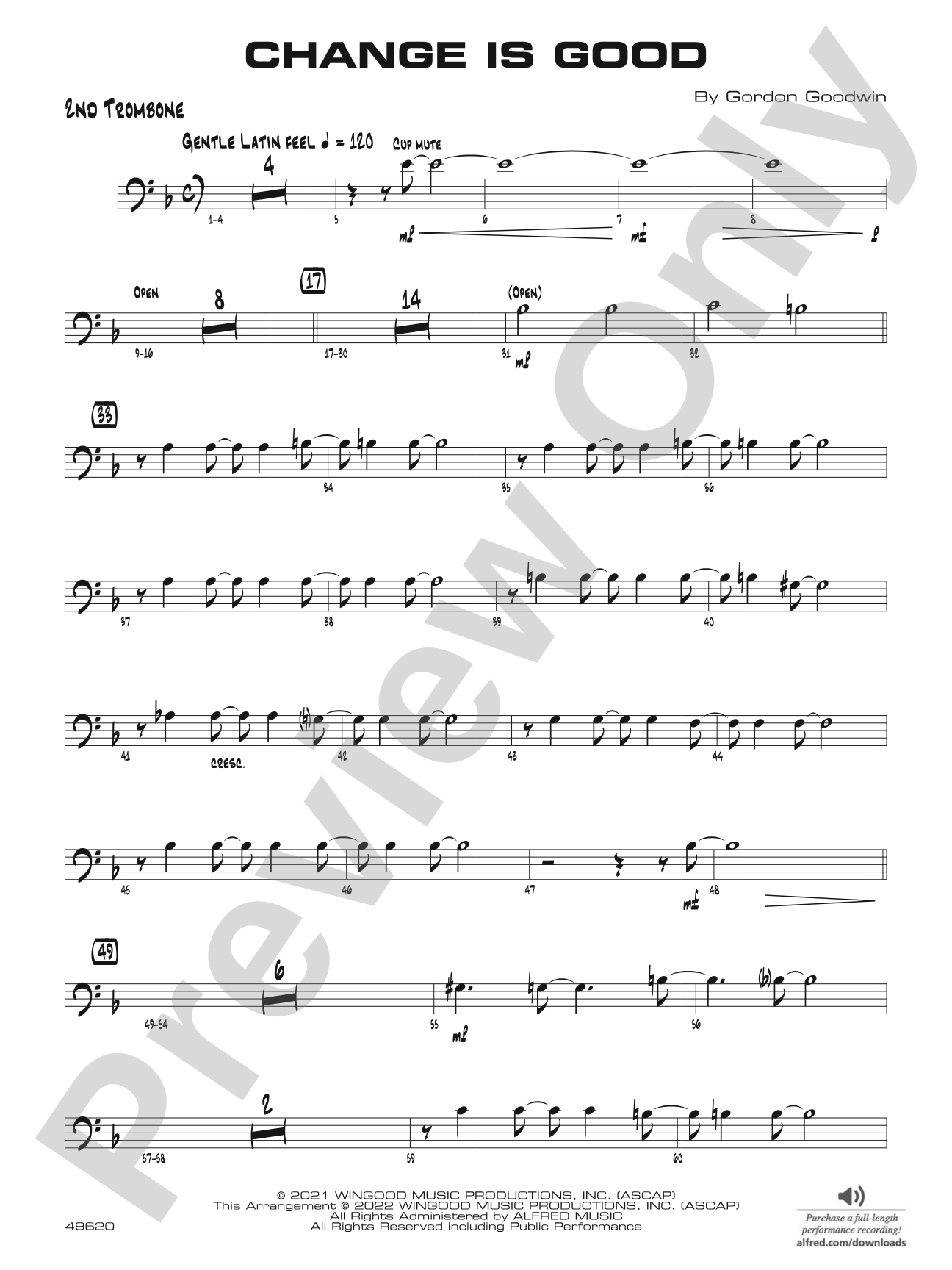 Change Is Good: 2nd Trombone