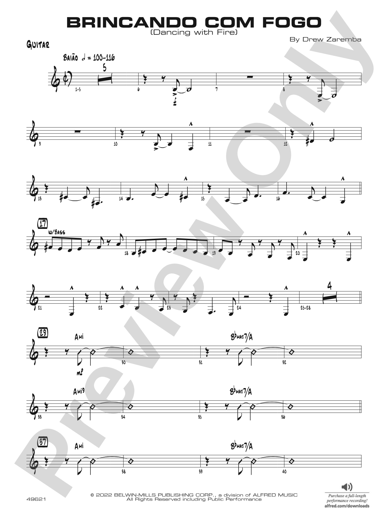 Brincando com Fogo: Guitar