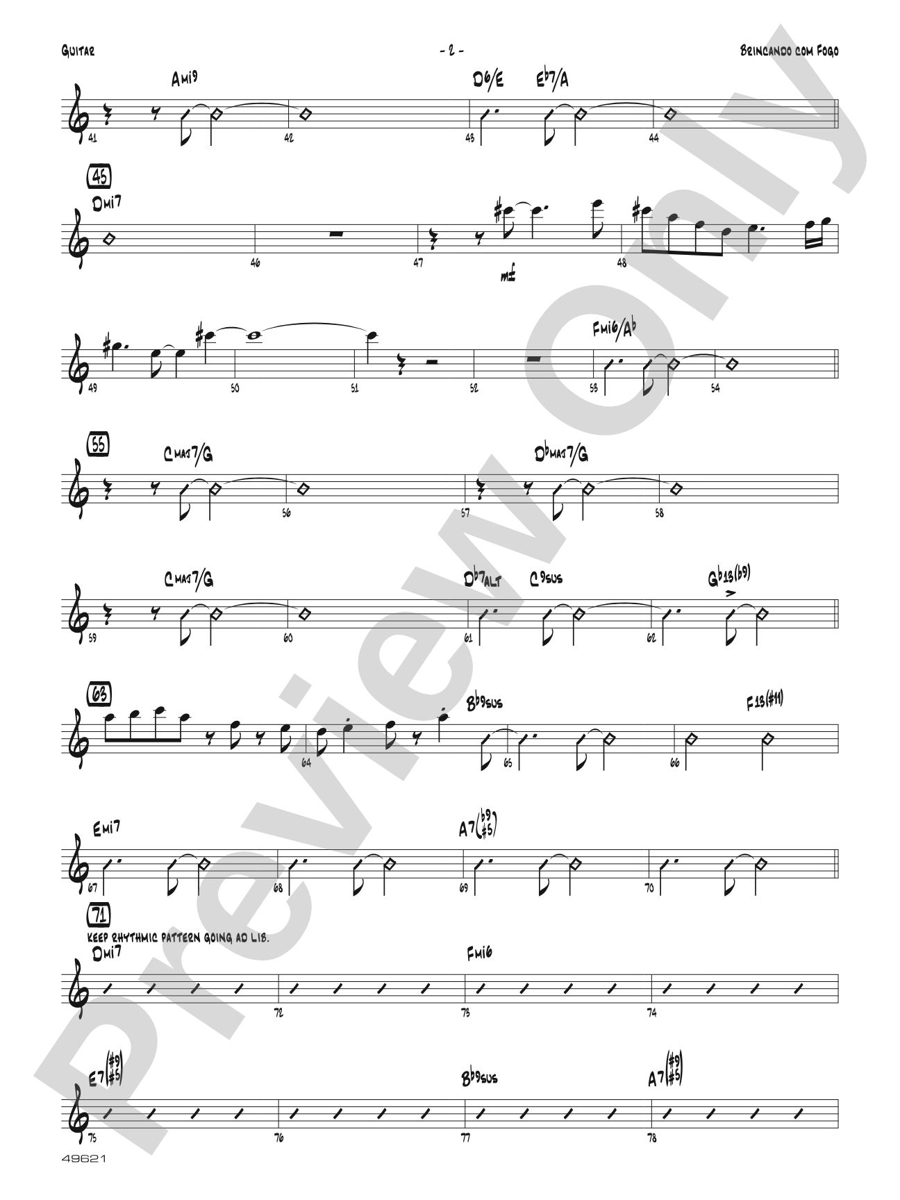 Brincando com Fogo: Guitar