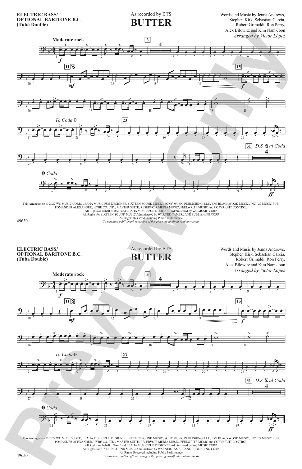 Butter: Electric Bass