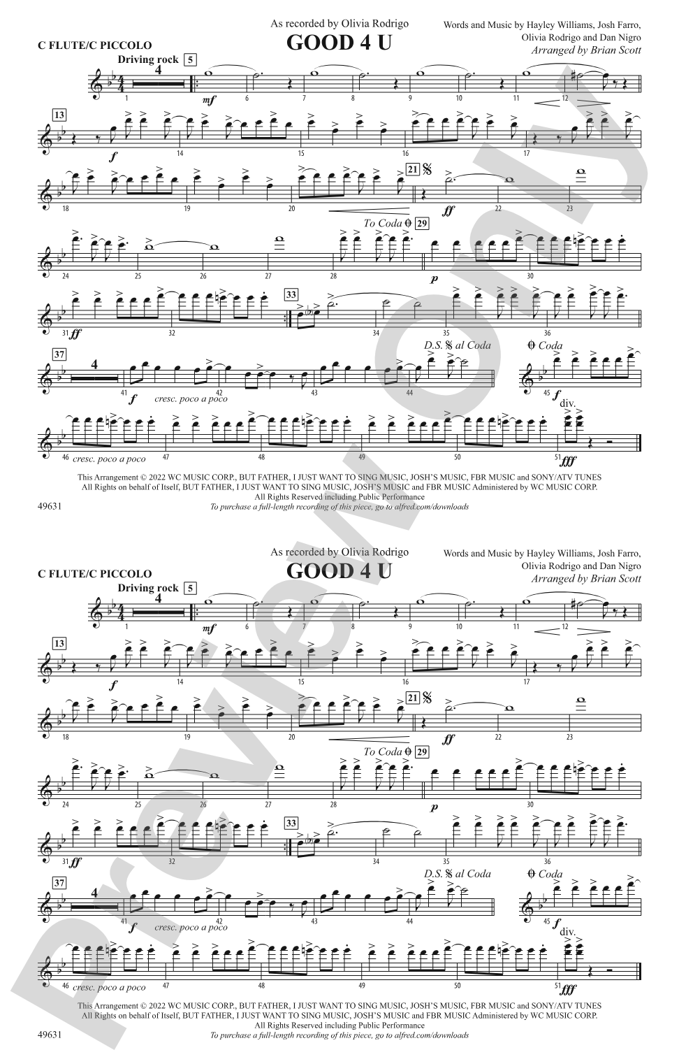 Good 4 U: Flute