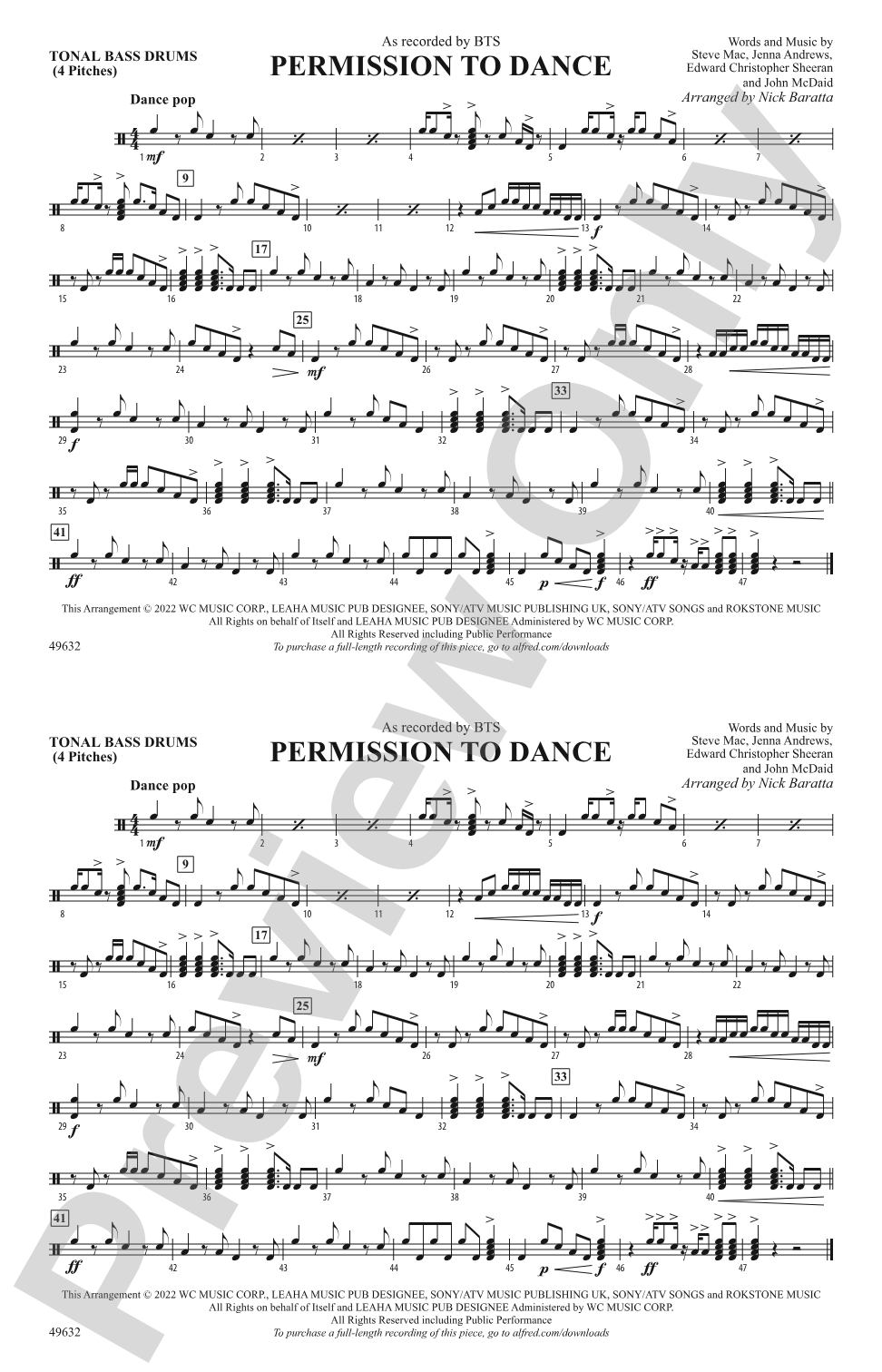 Permission to Dance: Tonal Bass Drum