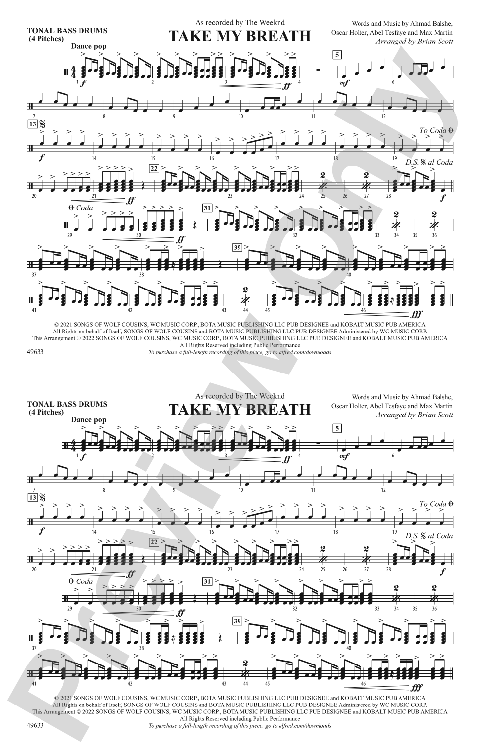 Take My Breath: Tonal Bass Drum