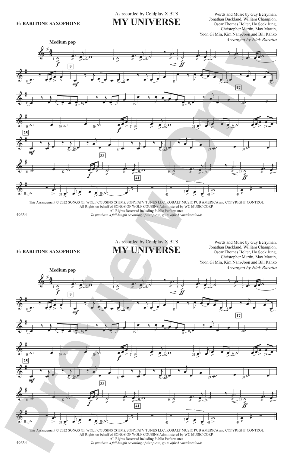 My Universe: E-flat Baritone Saxophone