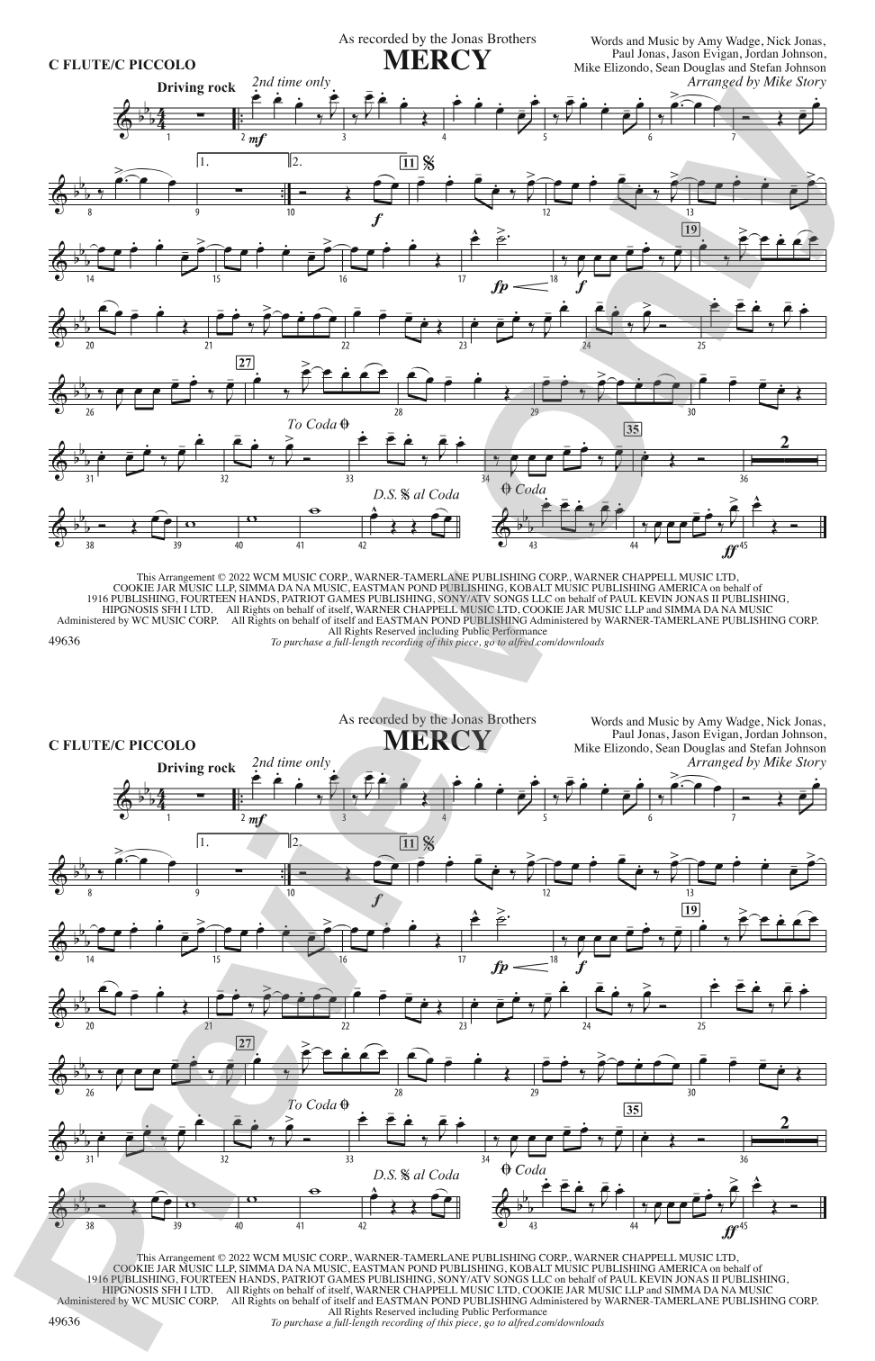 Mercy (From Space Jam: A New Legacy): Flute