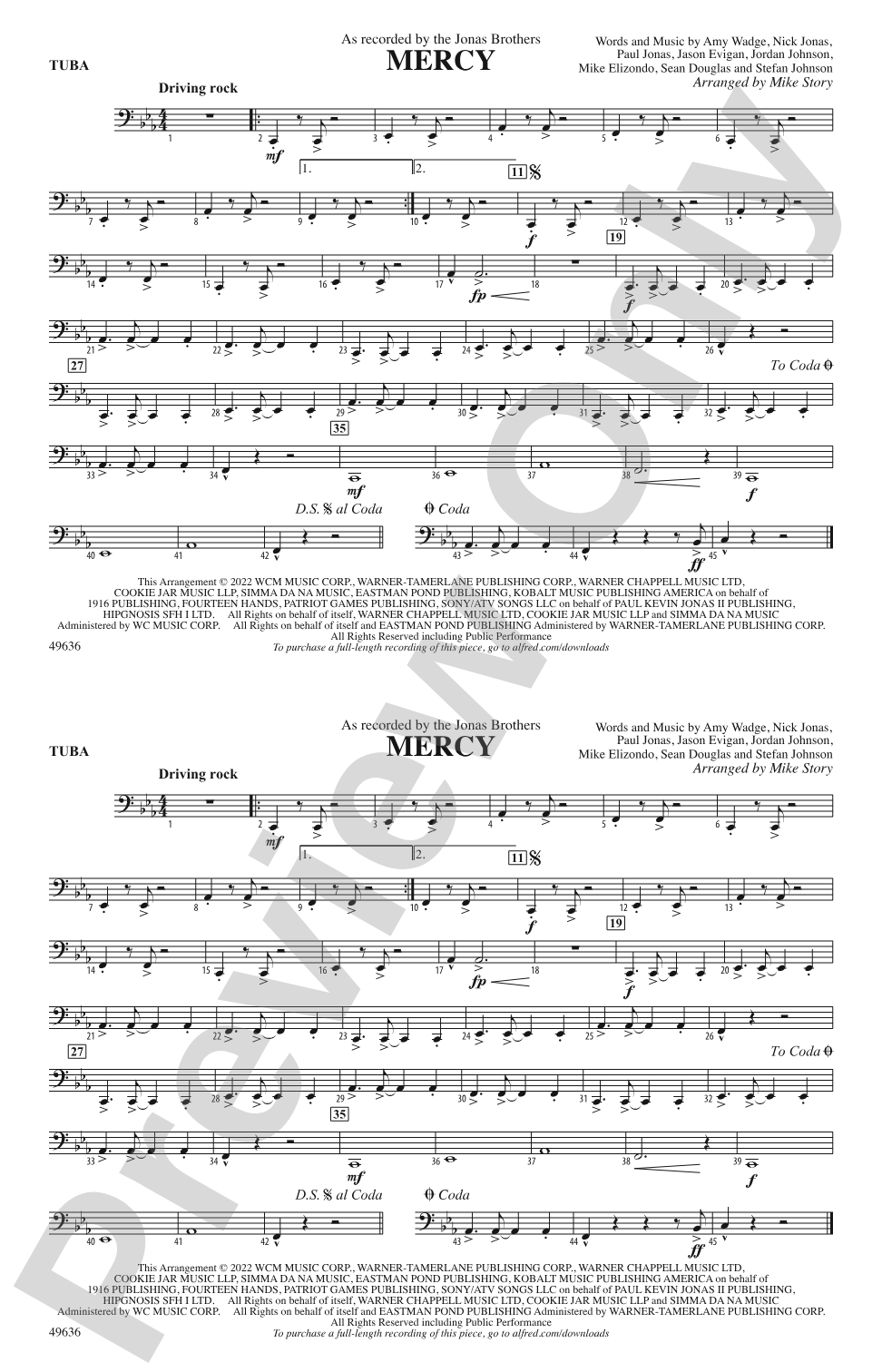 Mercy (From Space Jam: A New Legacy): Tuba