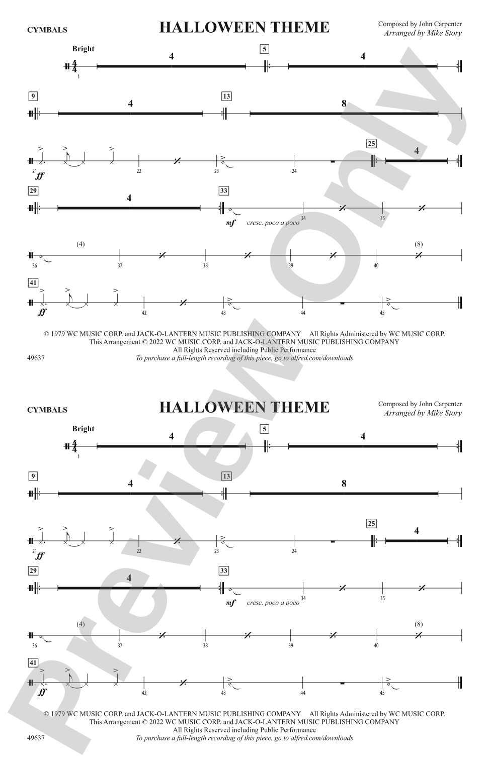 Halloween Theme: Cymbals