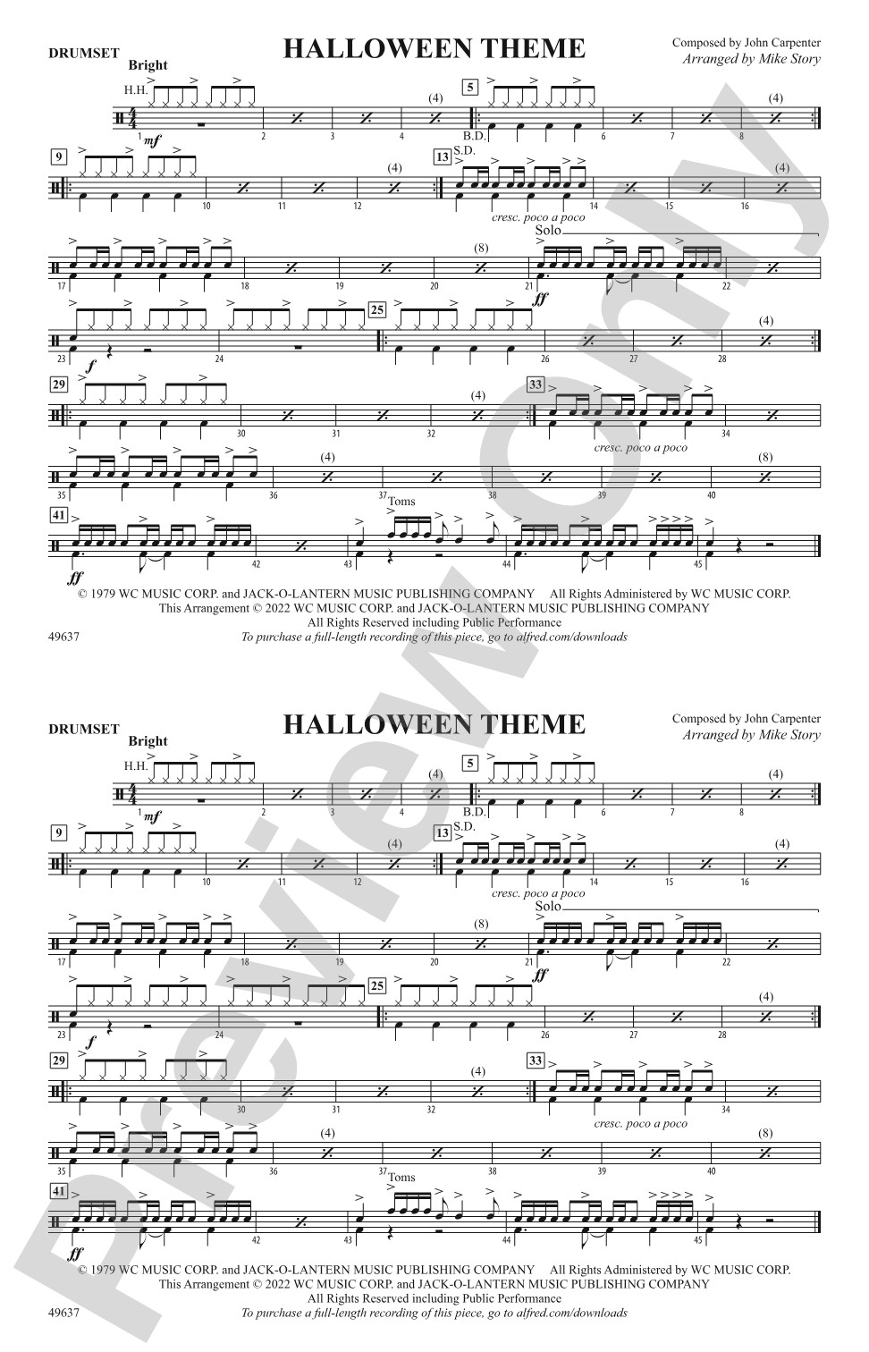 Halloween Theme: Drums