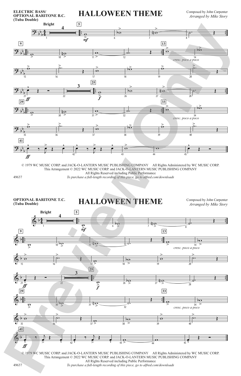 Halloween Theme: Electric Bass