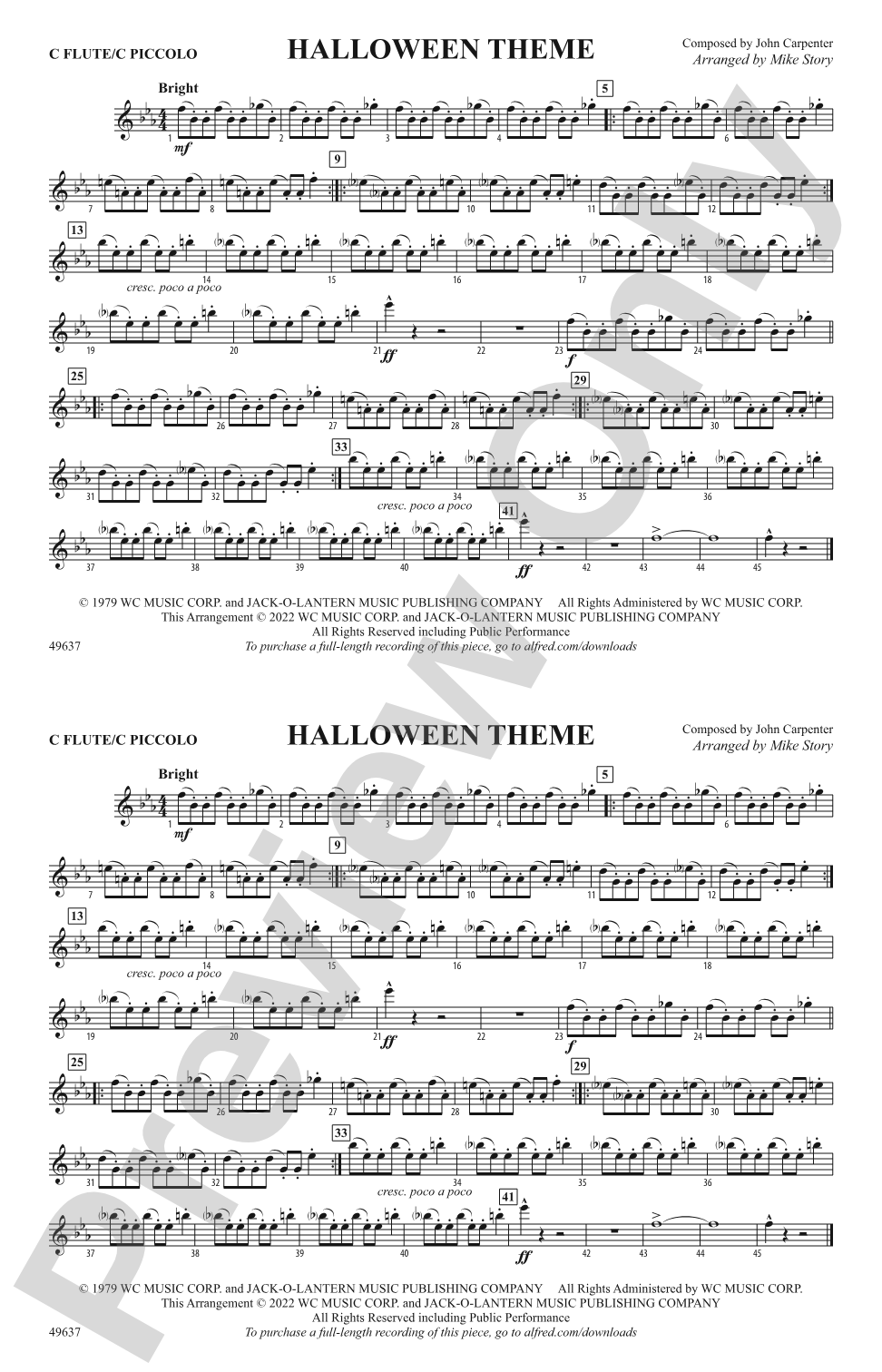 Halloween Theme: Flute