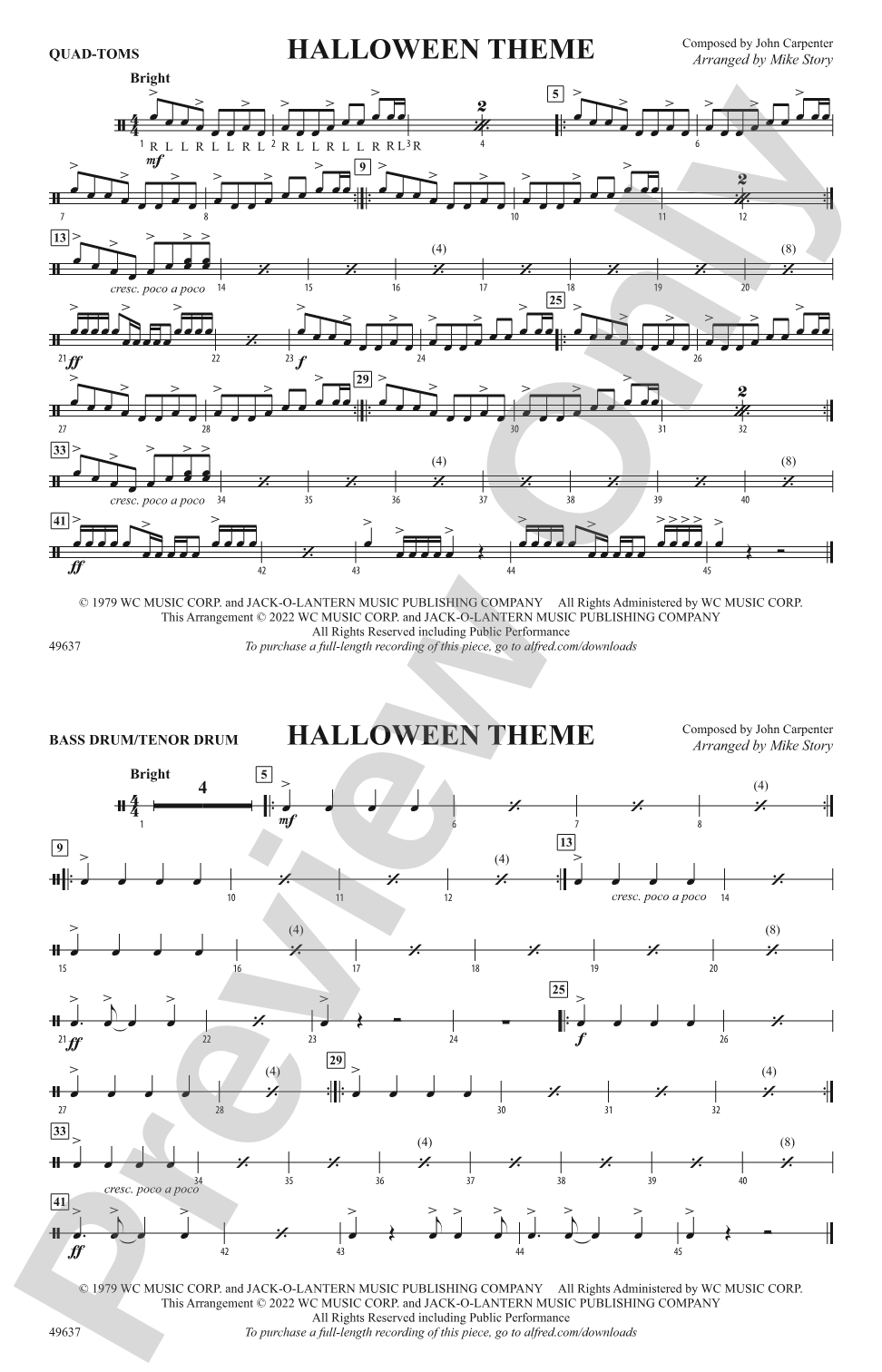 Halloween Theme: Quad-Toms