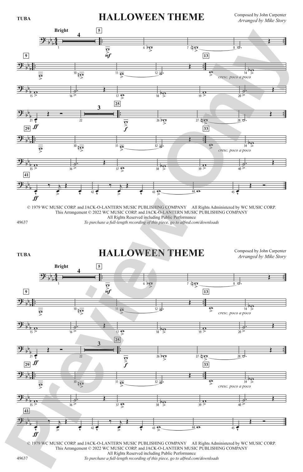 Halloween Theme: Tuba