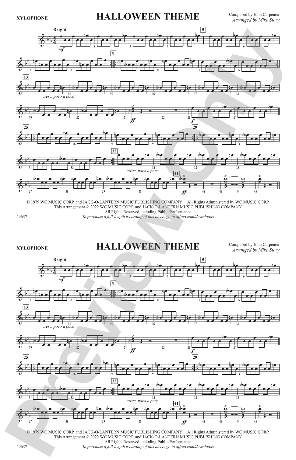 Halloween Theme: Xylophone