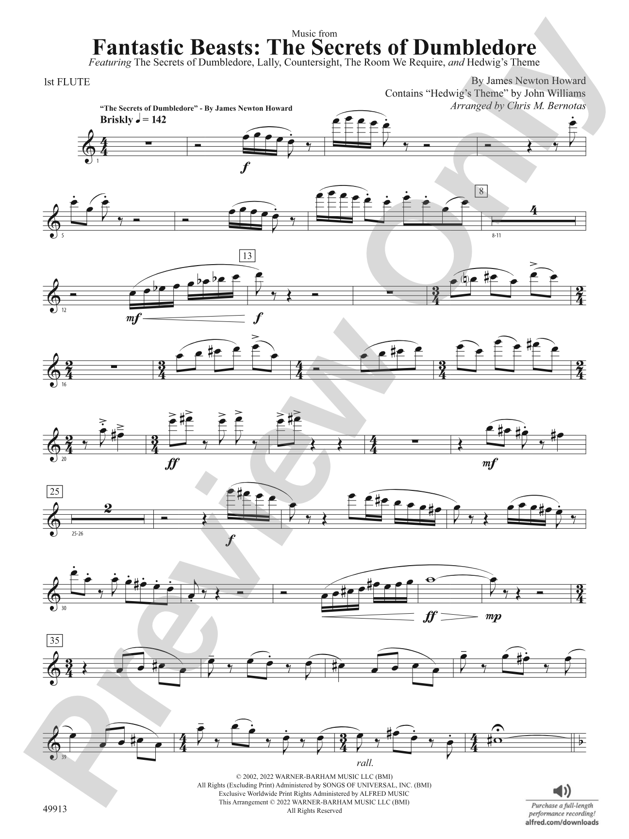 Fantastic Beasts: The Secrets of Dumbledore: Flute