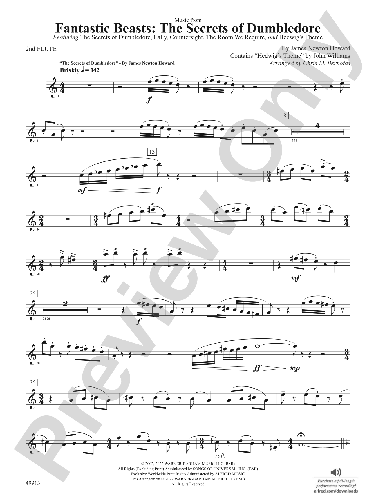 Fantastic Beasts: The Secrets of Dumbledore: 2nd Flute