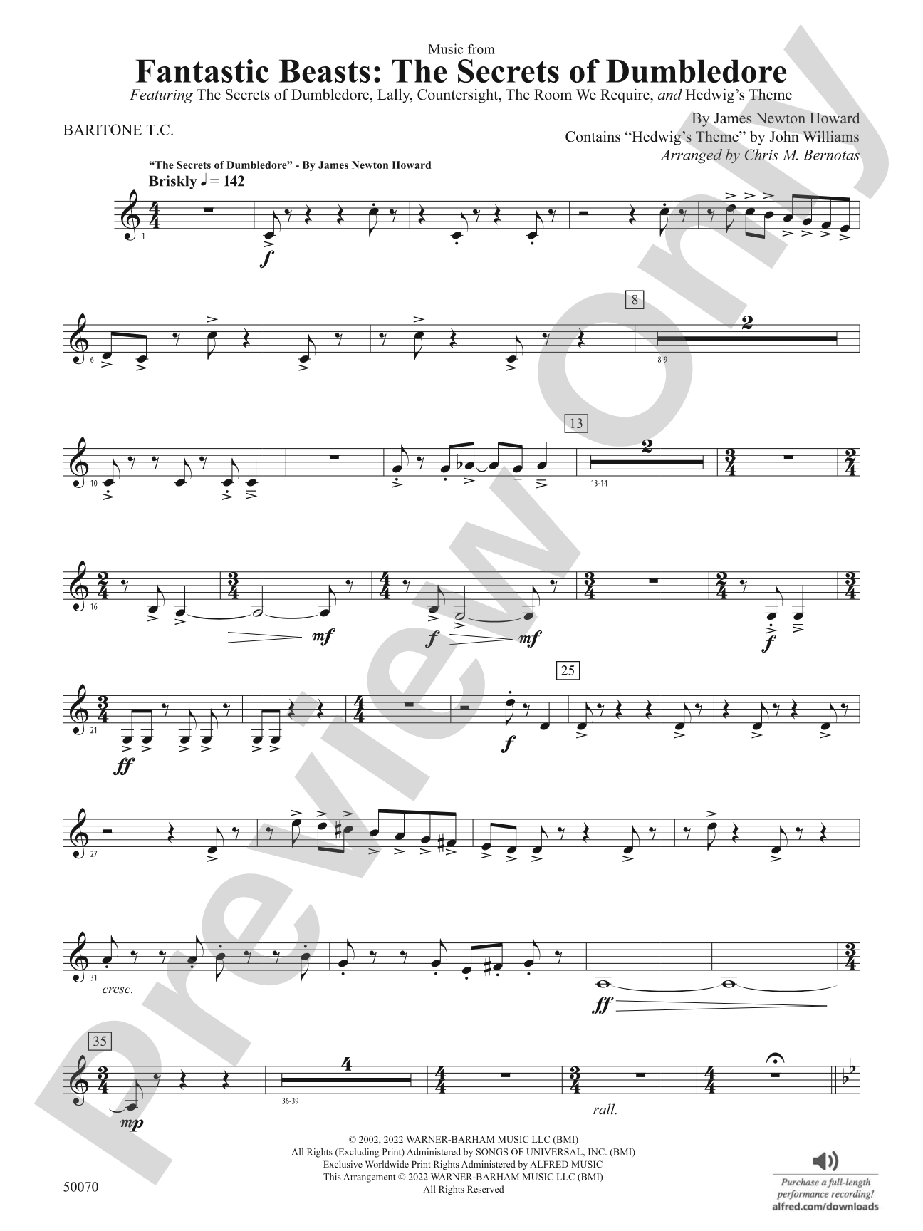 Fantastic Beasts: The Secrets of Dumbledore: Baritone T.C.