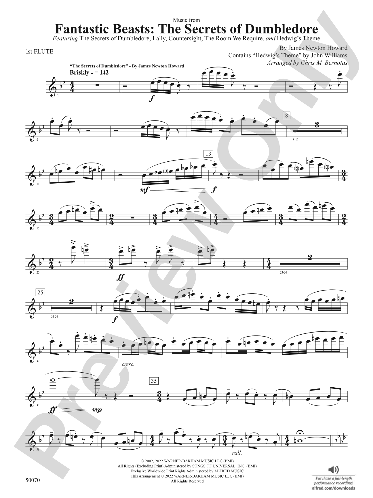 Fantastic Beasts: The Secrets of Dumbledore: Flute