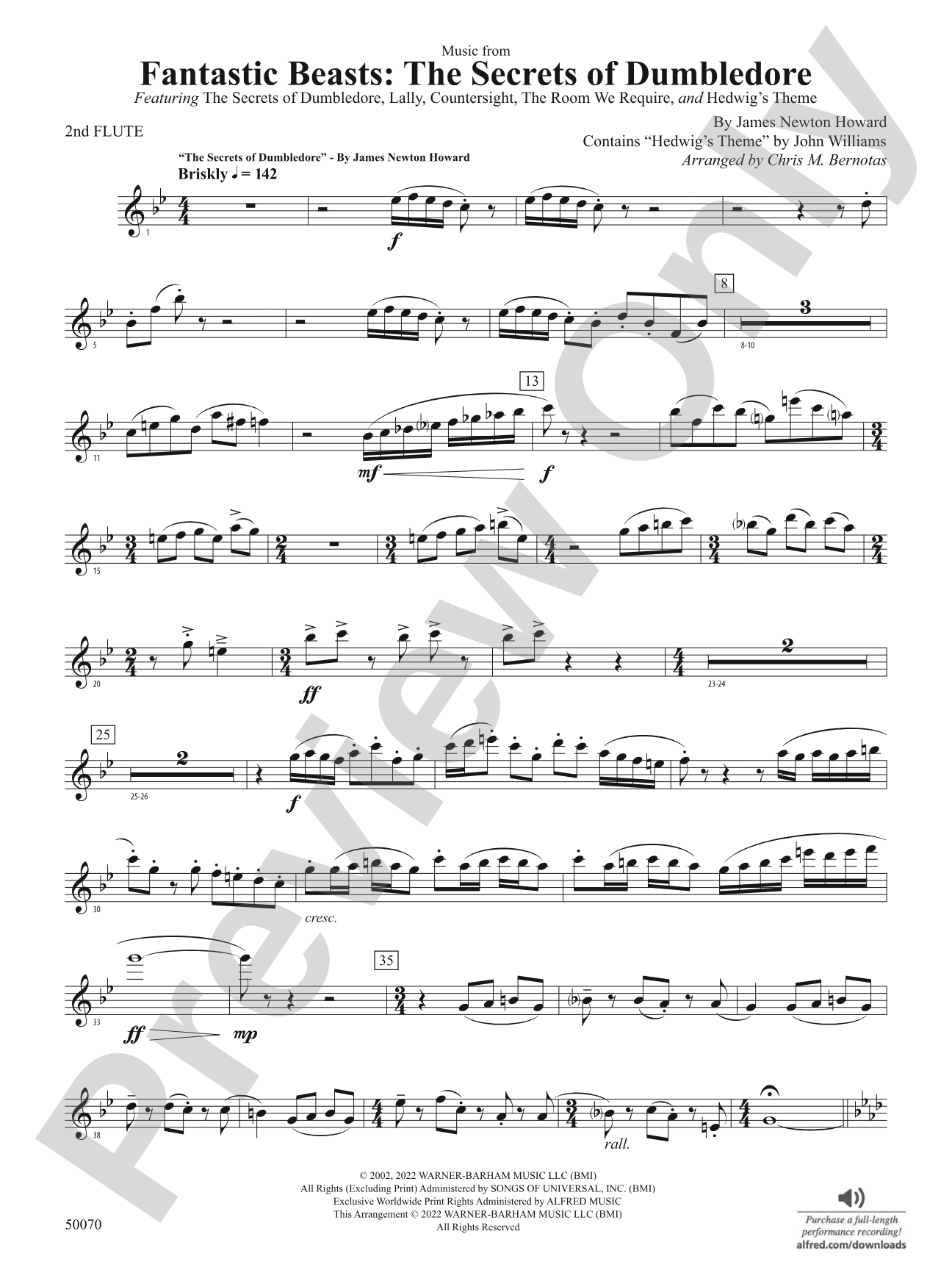 Fantastic Beasts: The Secrets of Dumbledore: 2nd Flute