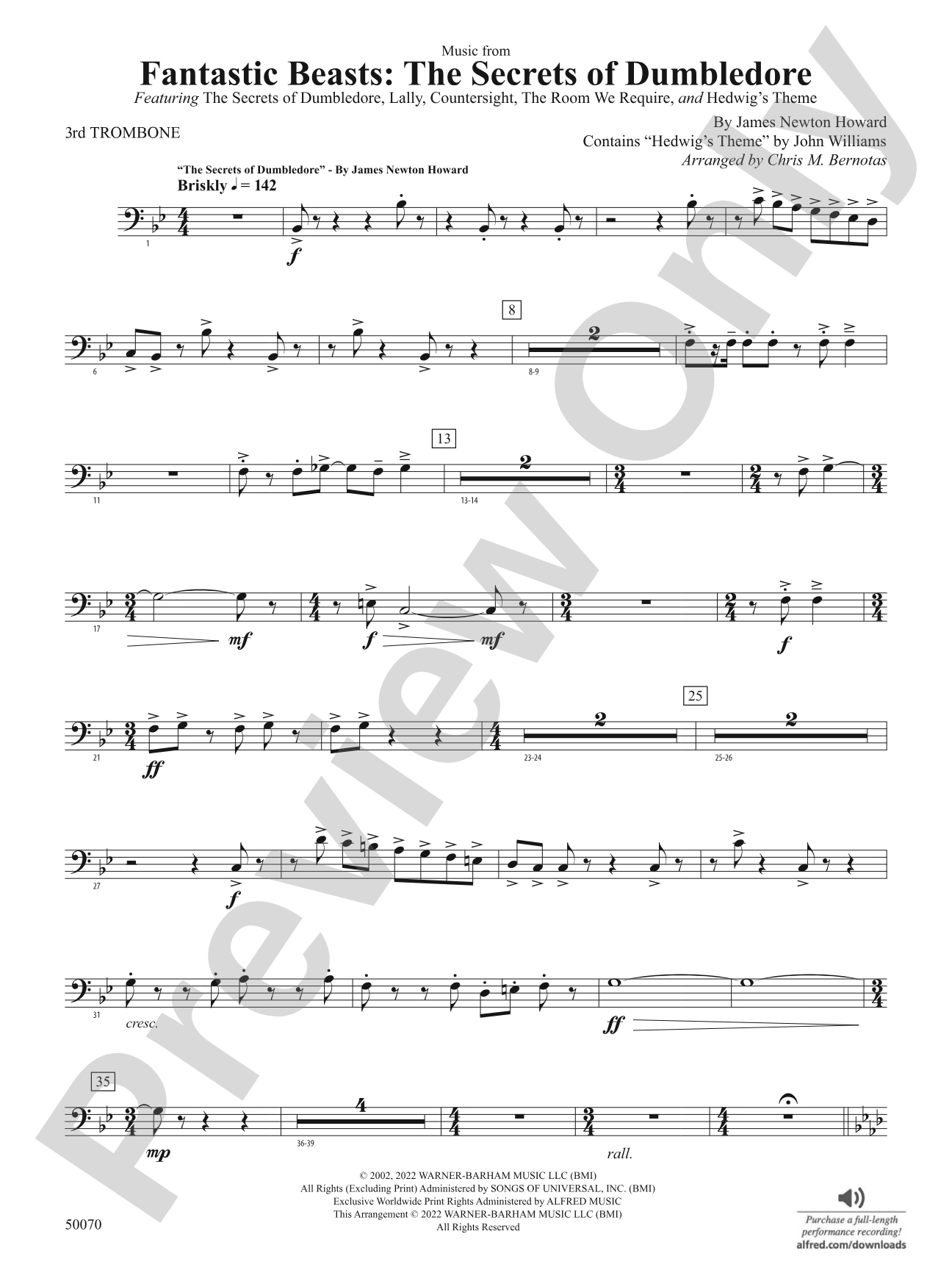 Fantastic Beasts: The Secrets of Dumbledore: 3rd Trombone