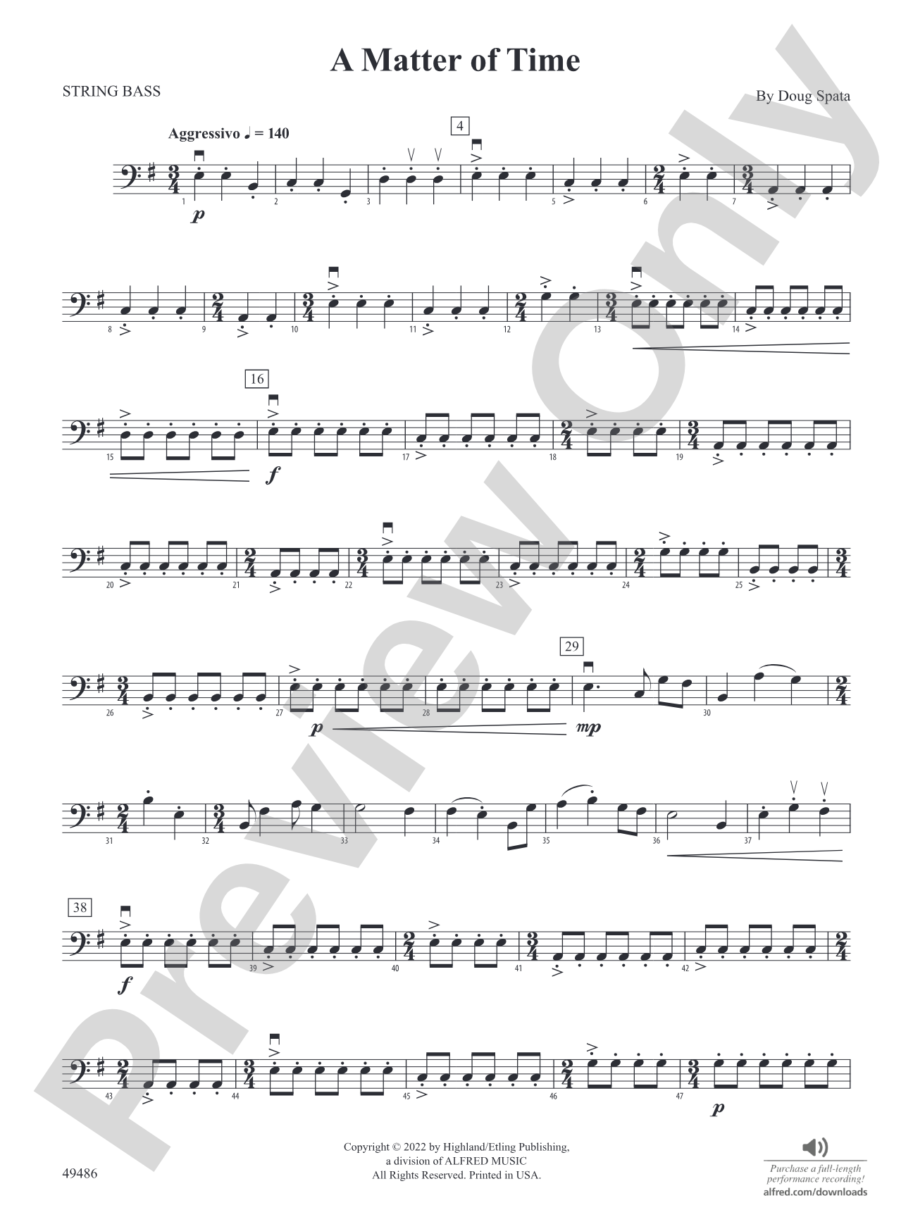 A Matter of Time: String Bass