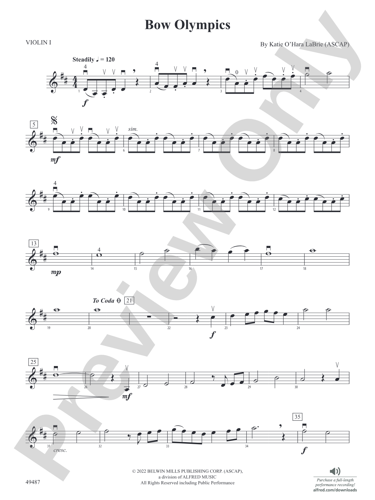 Bow Olympics: 1st Violin