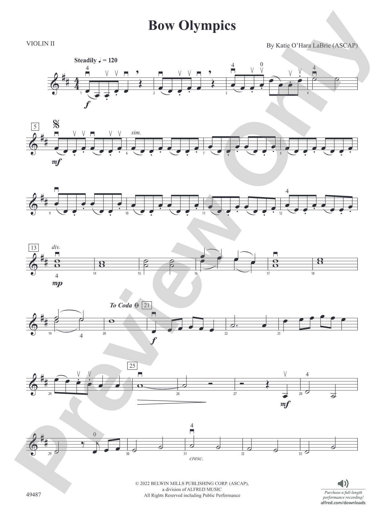 Bow Olympics: 2nd Violin