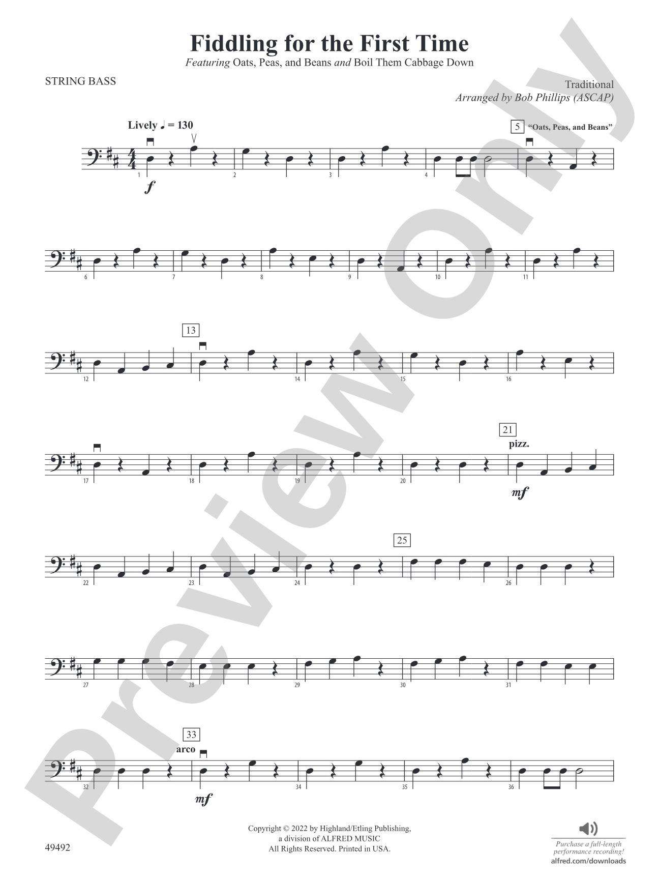 Fiddling for the First Time: String Bass