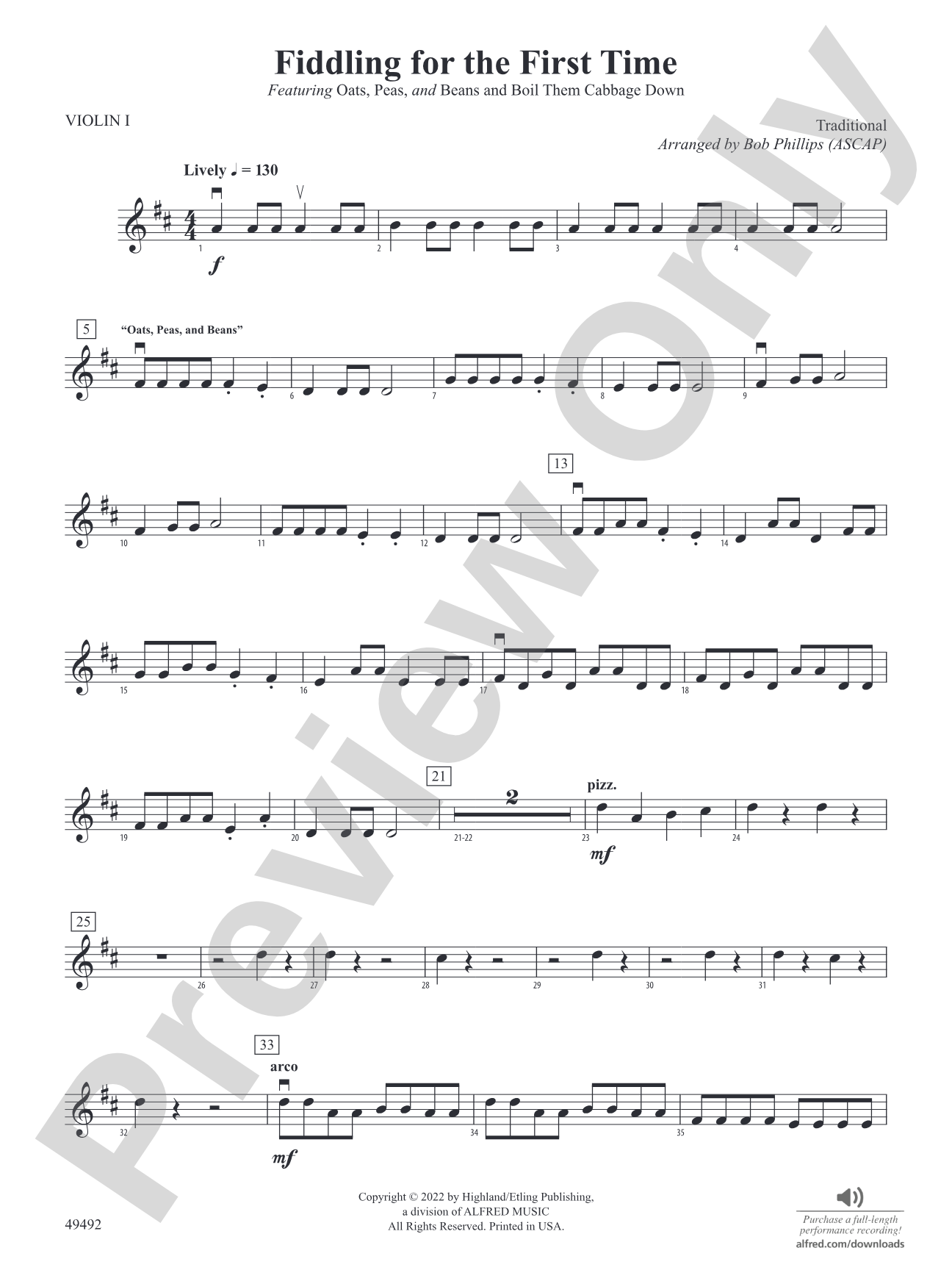 Fiddling for the First Time: 1st Violin
