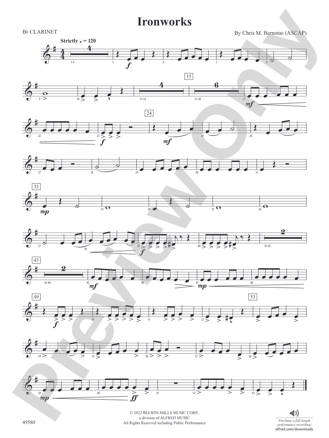 Ironworks: 1st B-flat Clarinet