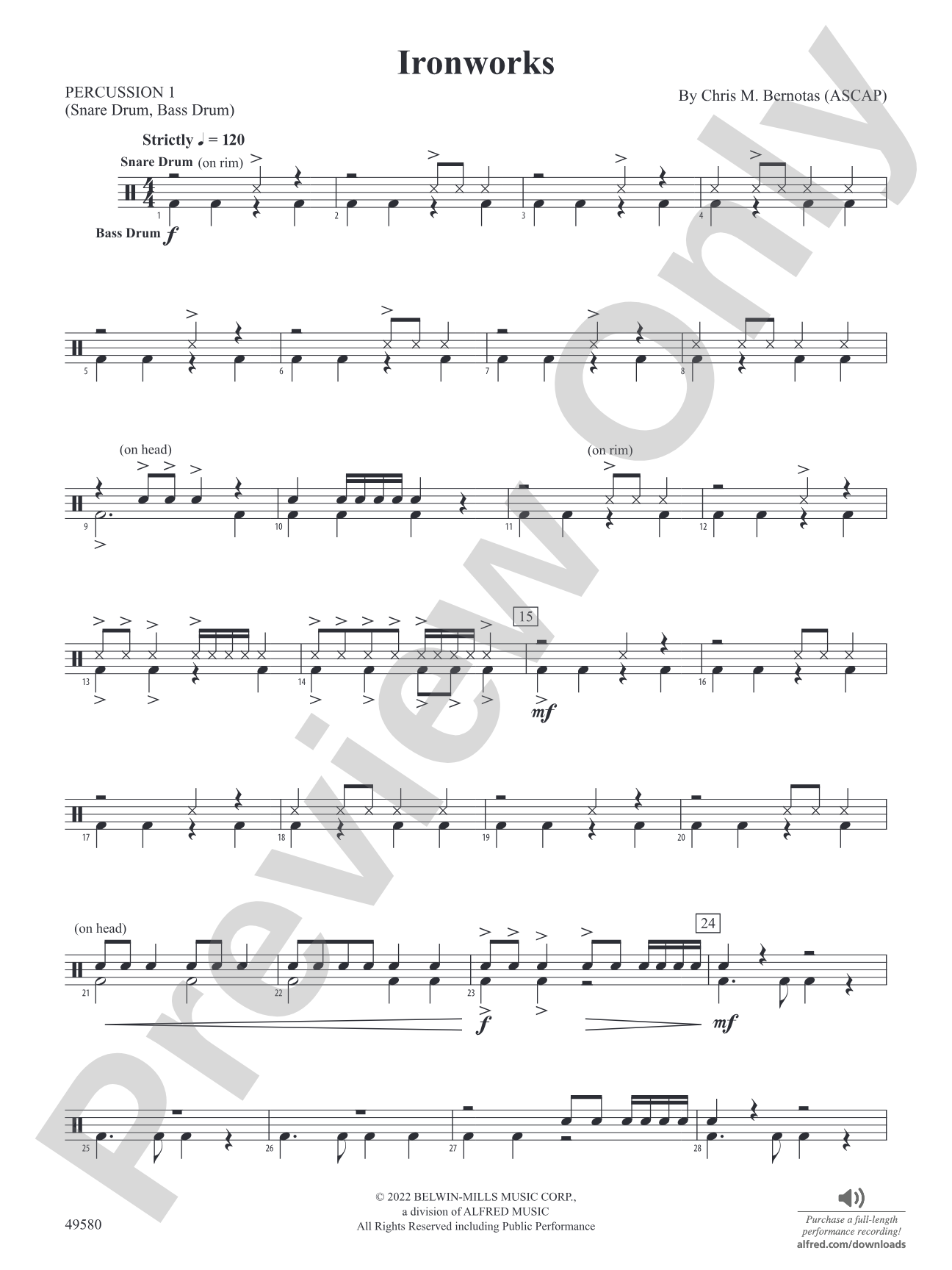 Ironworks: 1st Percussion