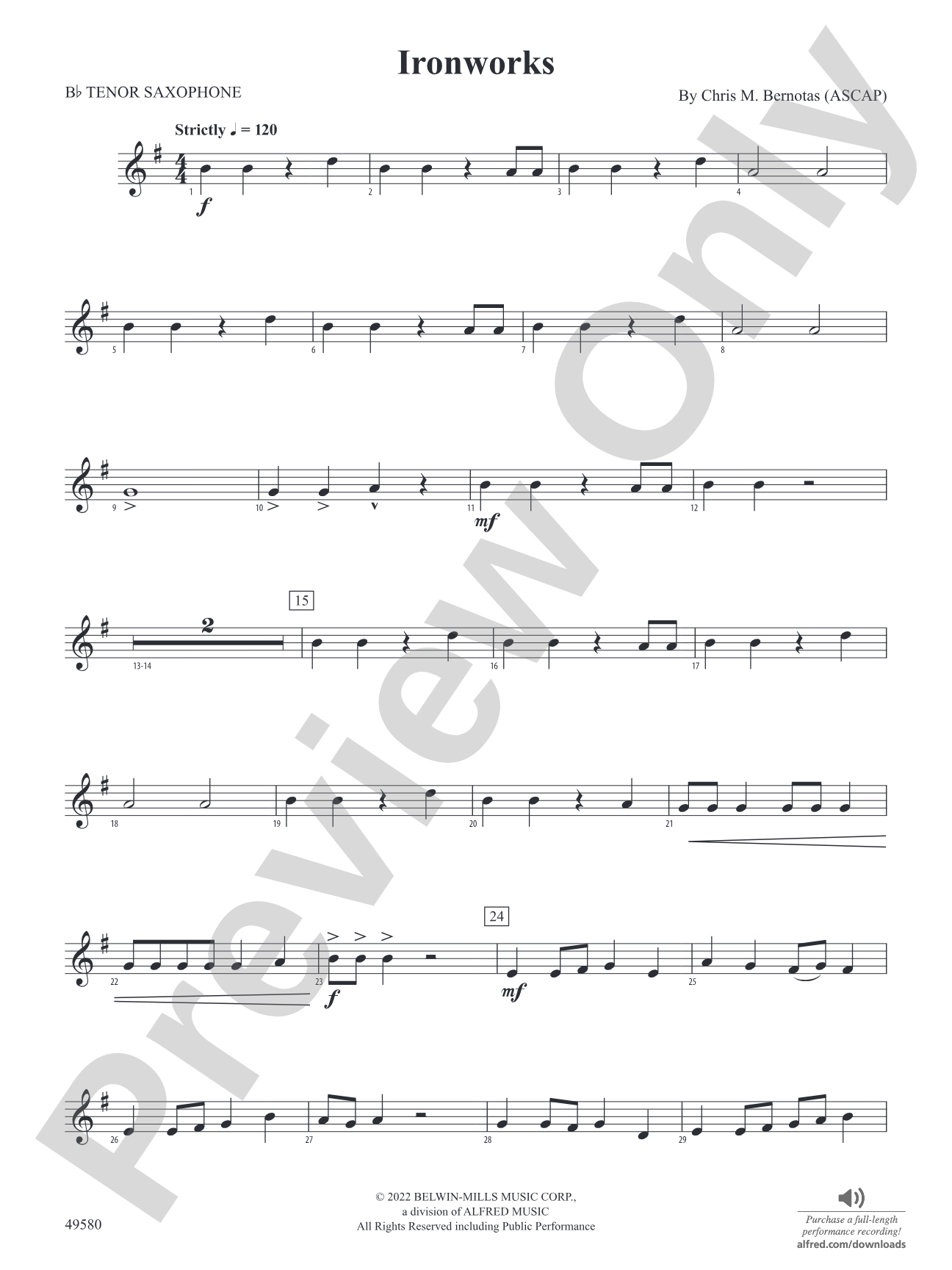 Ironworks: B-flat Tenor Saxophone
