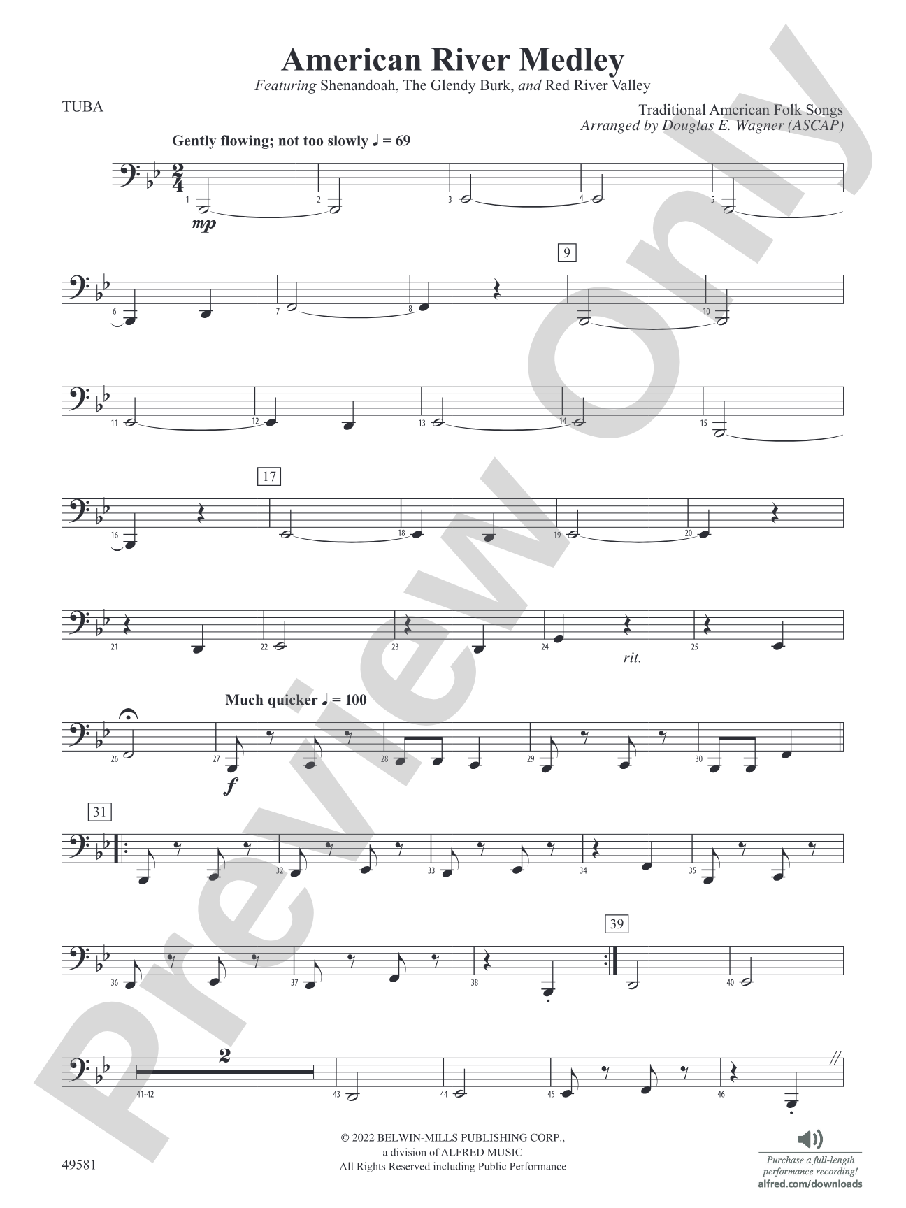 American River Medley: Tuba