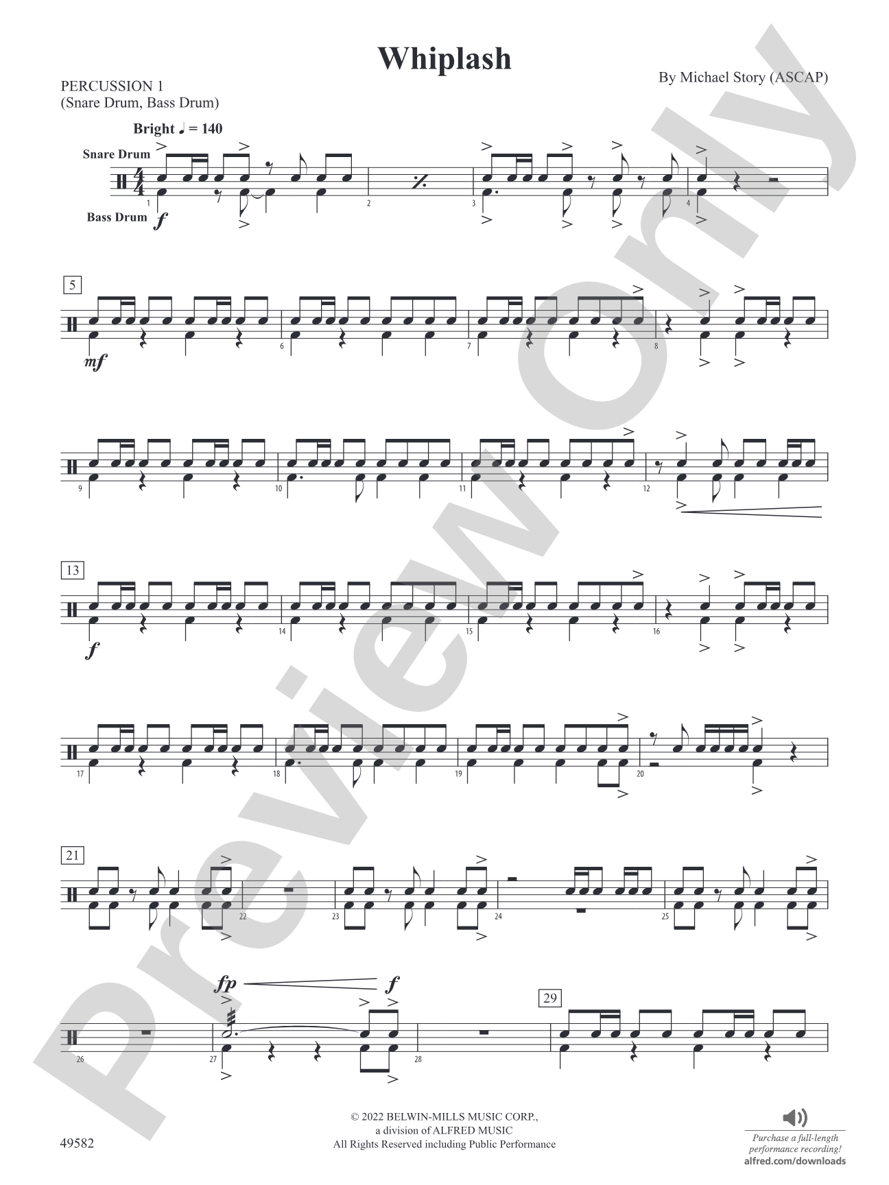 Whiplash: 1st Percussion