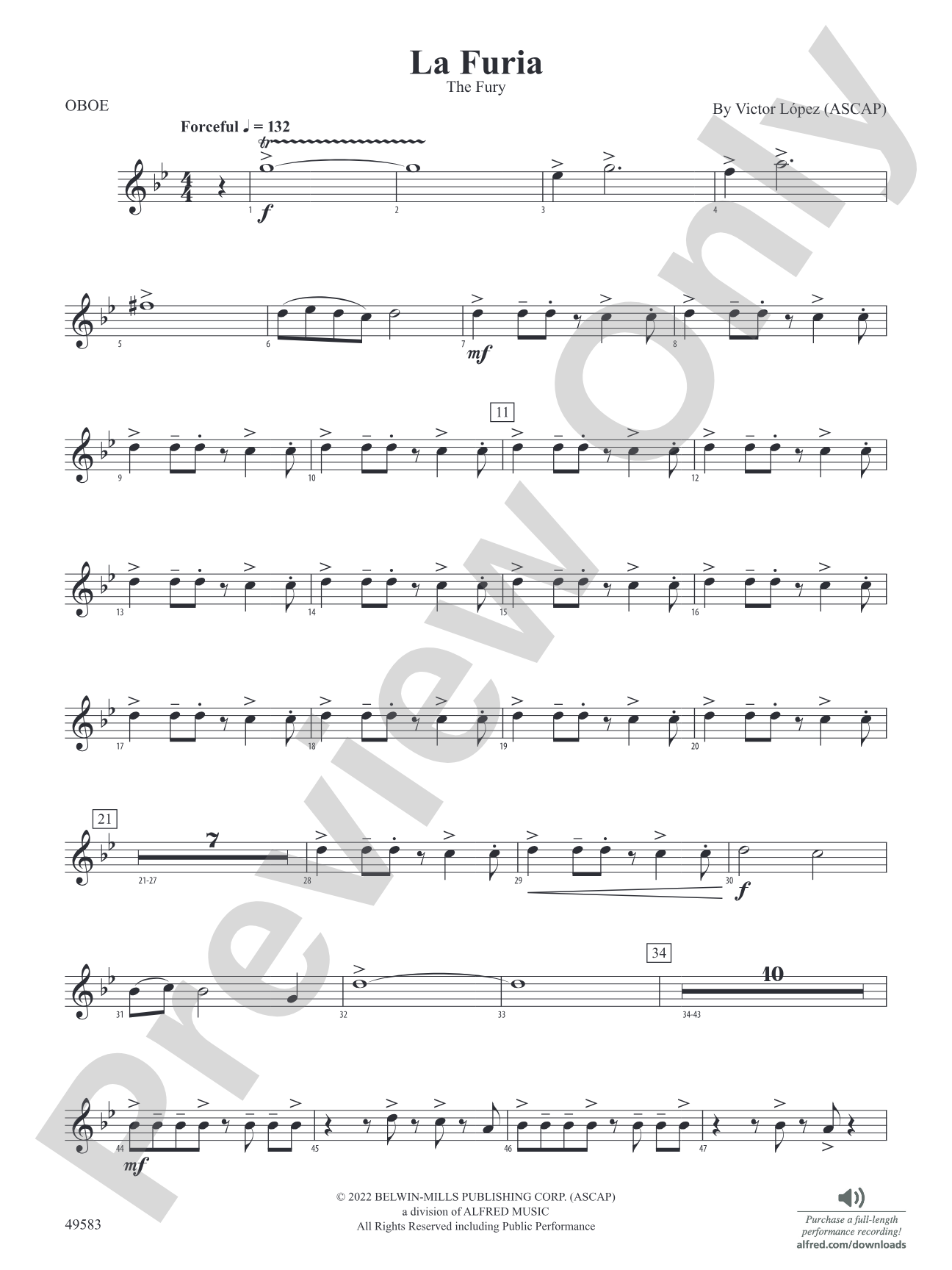 La Furia: Oboe