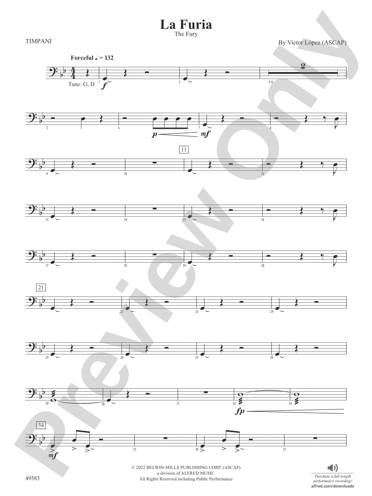 La Furia: Timpani