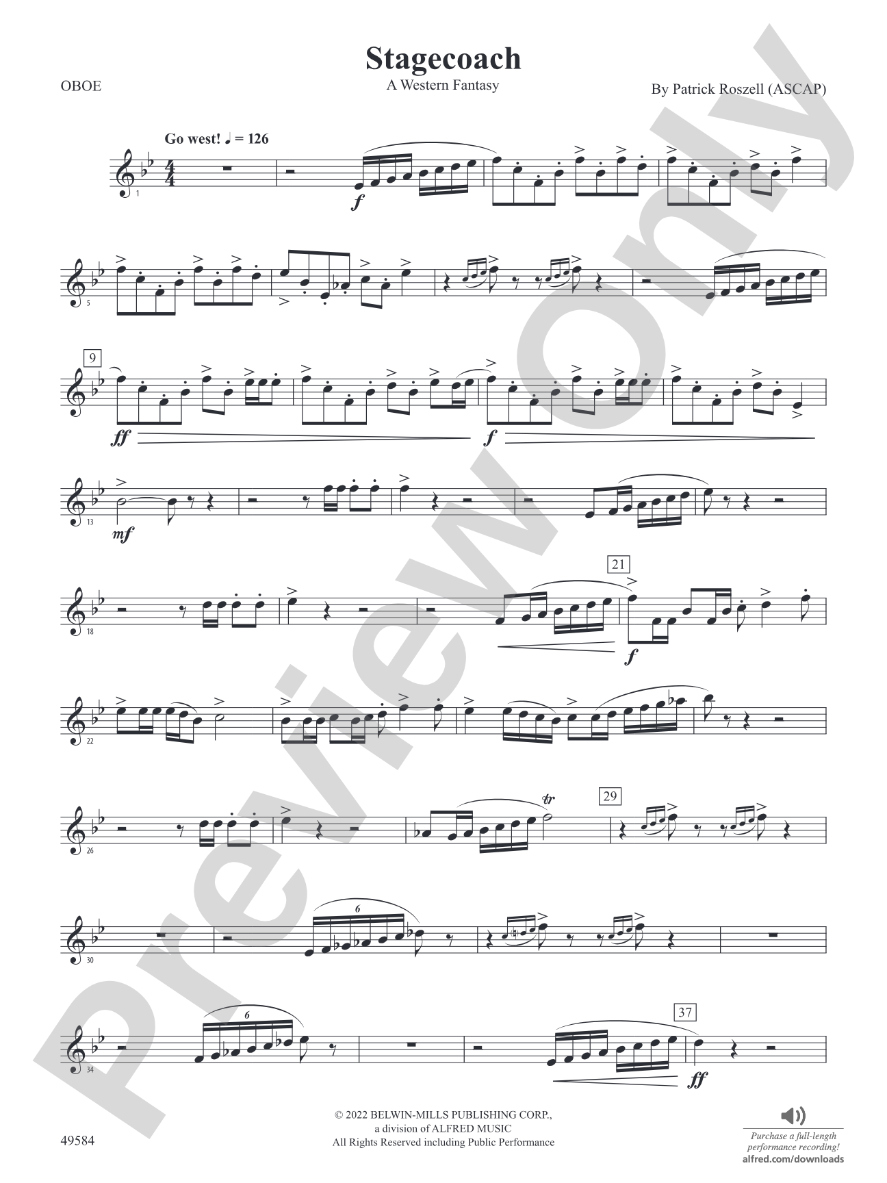 Stagecoach: Oboe