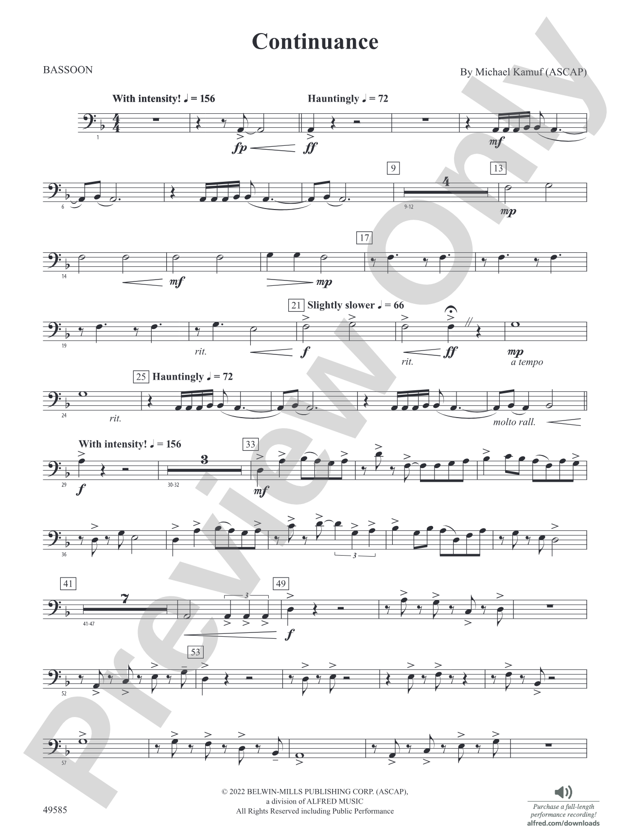 Continuance: Bassoon