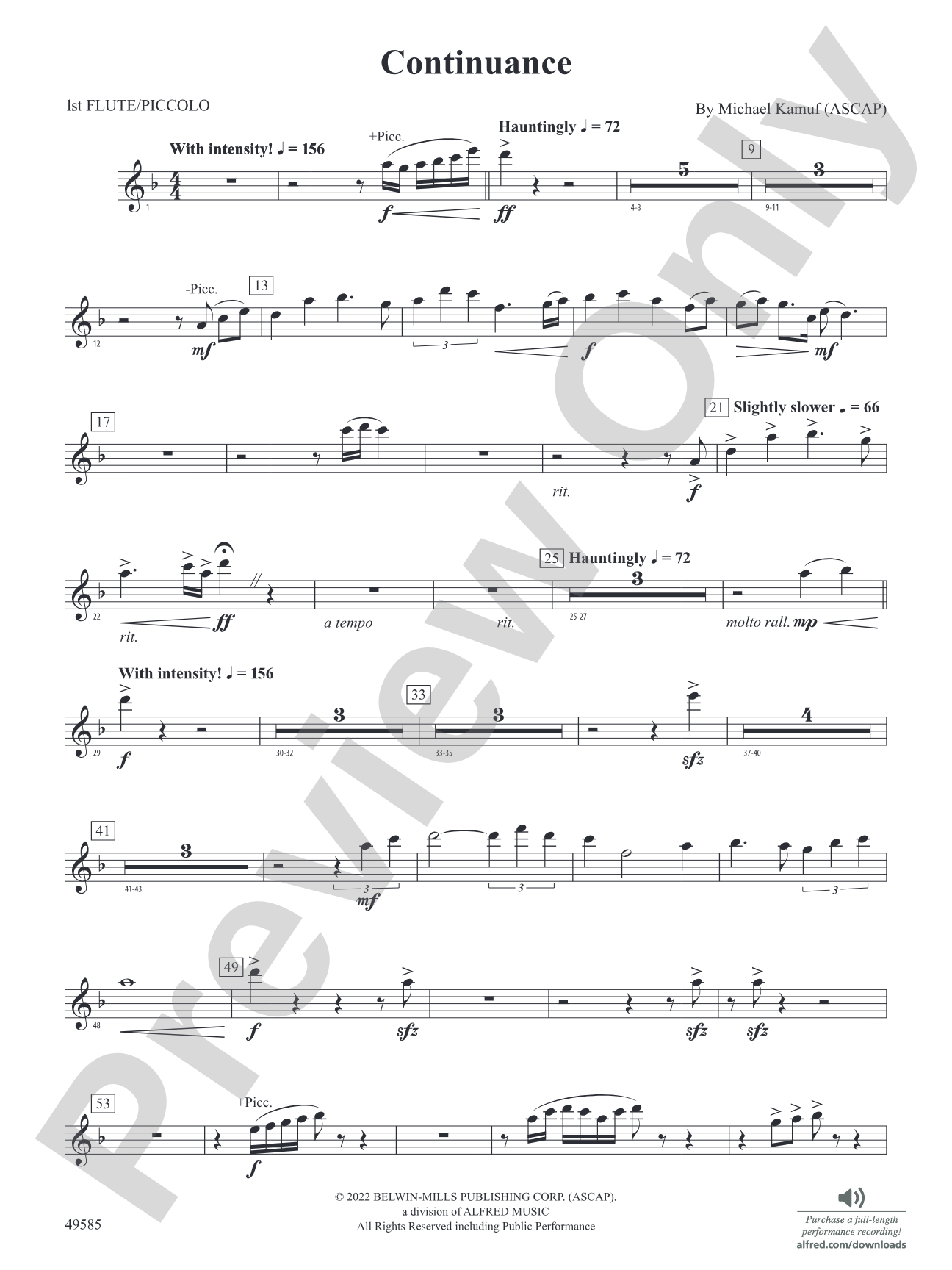 Continuance: Flute