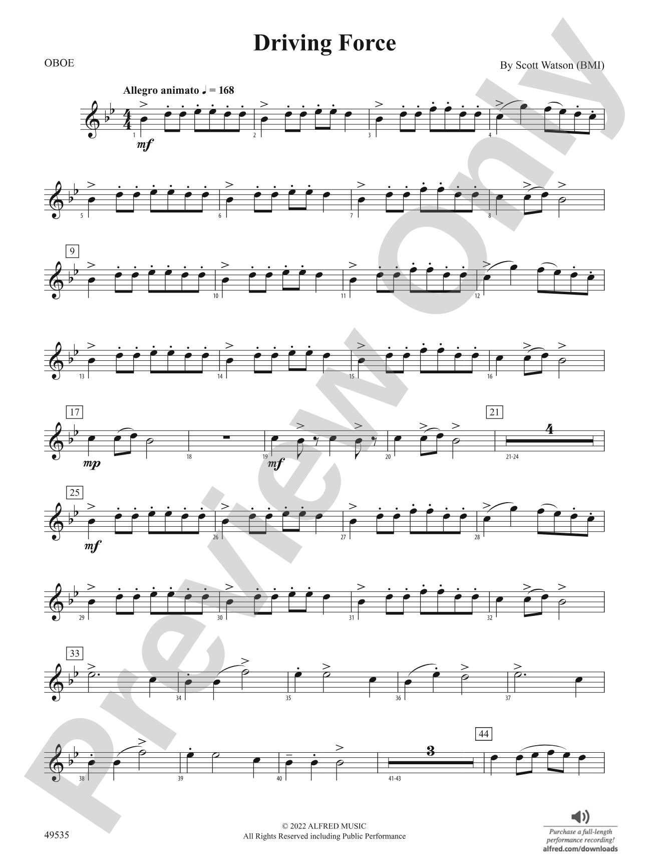 Driving Force: Oboe
