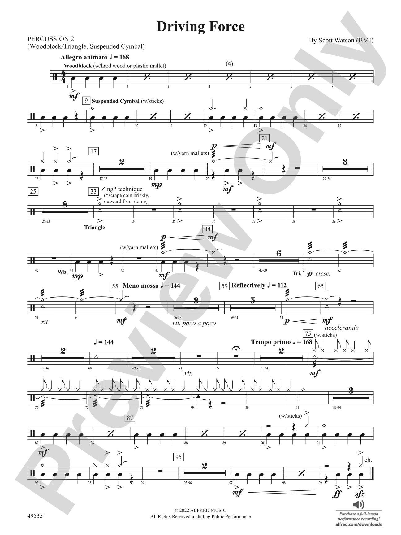 Driving Force: 2nd Percussion