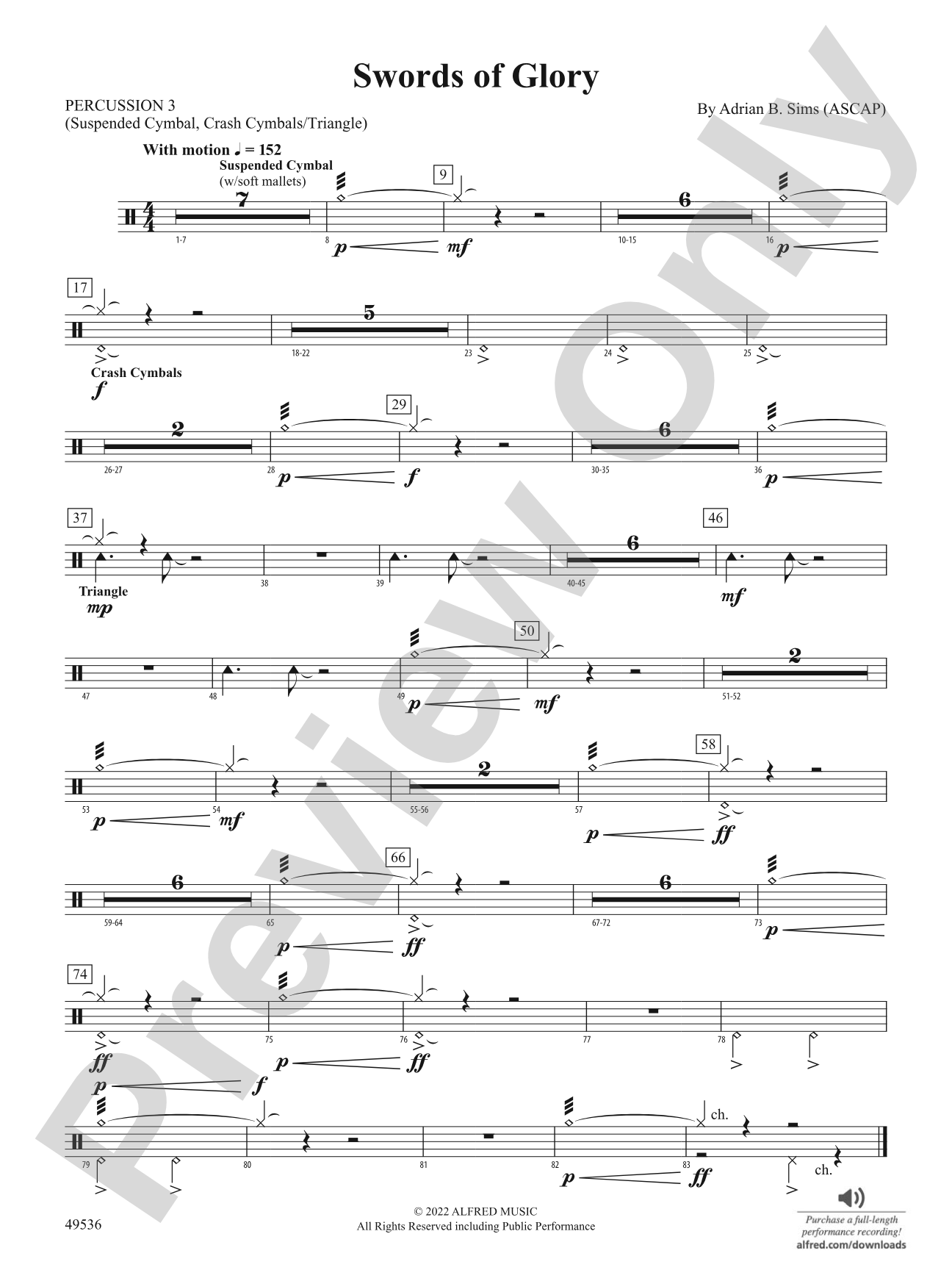 Swords of Glory: 3rd Percussion