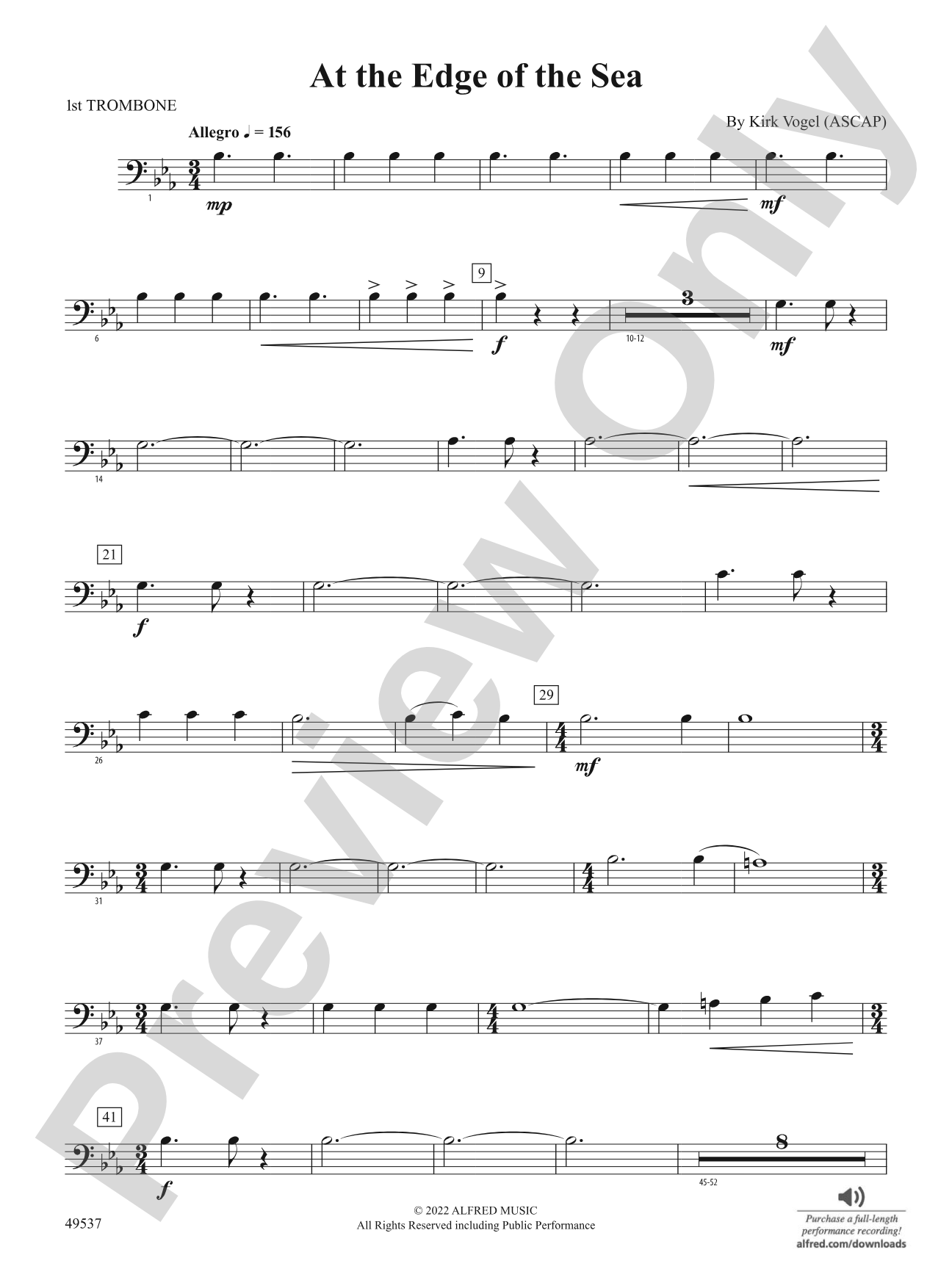At the Edge of the Sea: 1st Trombone