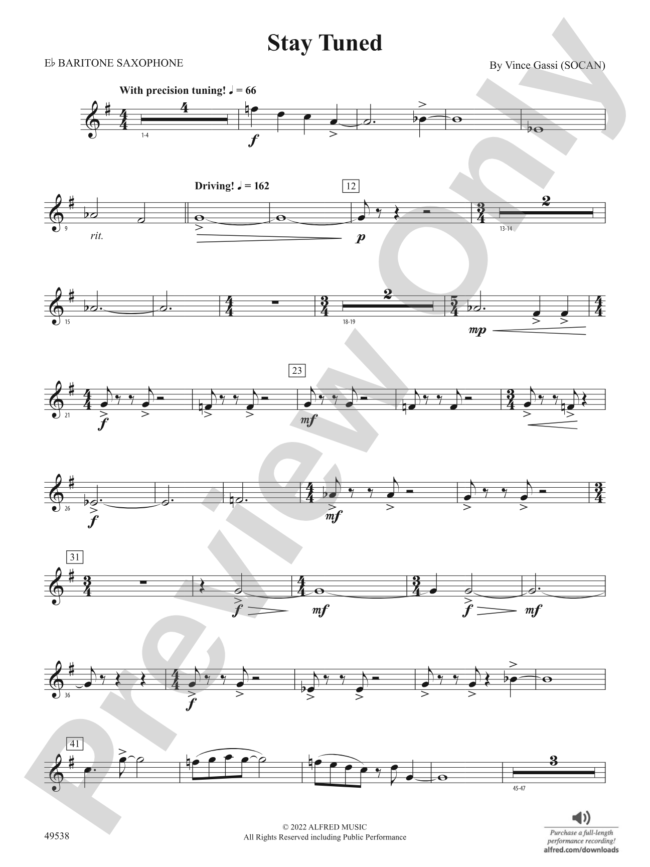 Stay Tuned: E-flat Baritone Saxophone